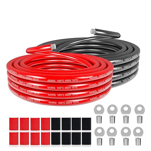Vista 61 de Cable eléctrico de silicona calibre 22 Cable-HuLuWa 22 AWG Kit de cables de conexión de 6 colores (26.25 pies cada uno) alambre de cobre estañado