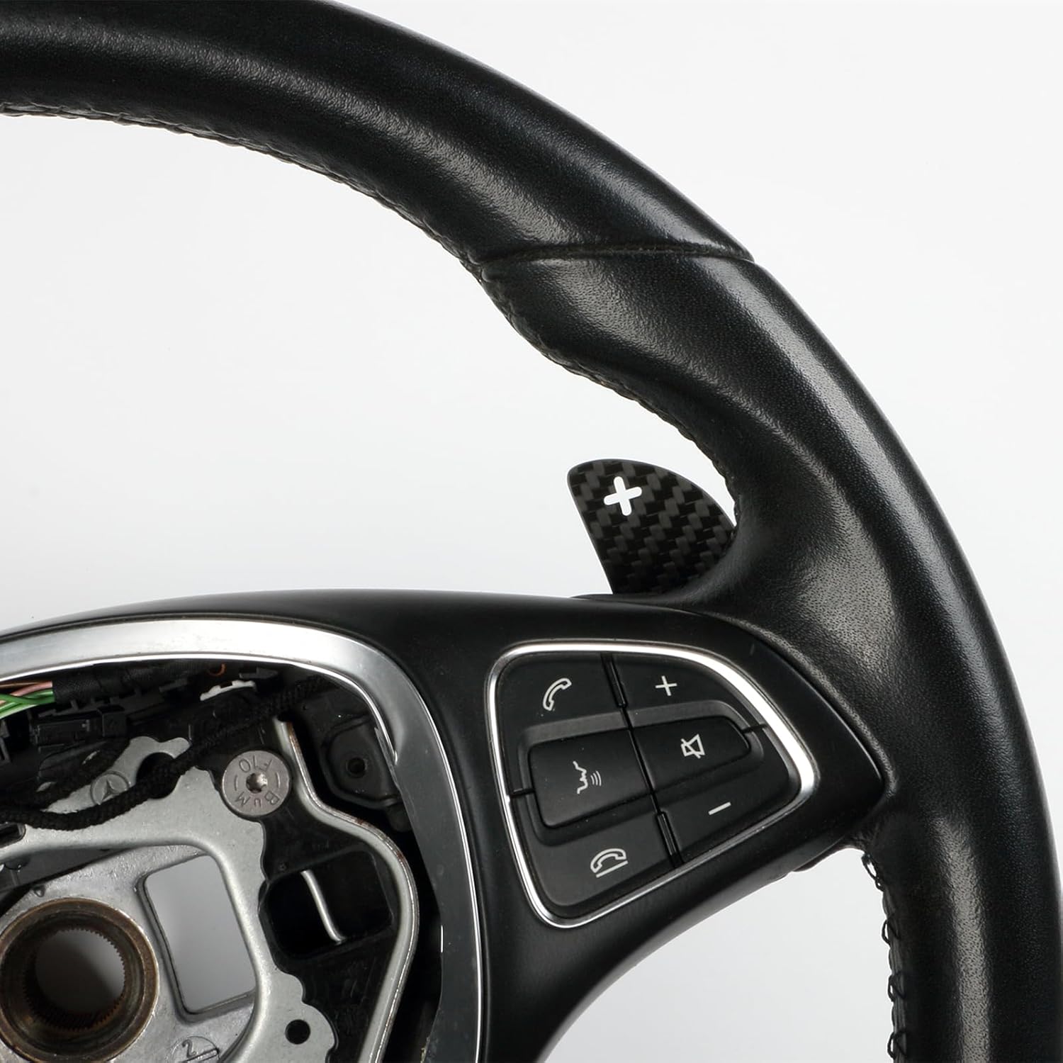 Car Interior Steering Wheel Paddle Shifter Extension for Mercedes Benz AMG Class 2016-2022 Carbon Fiber