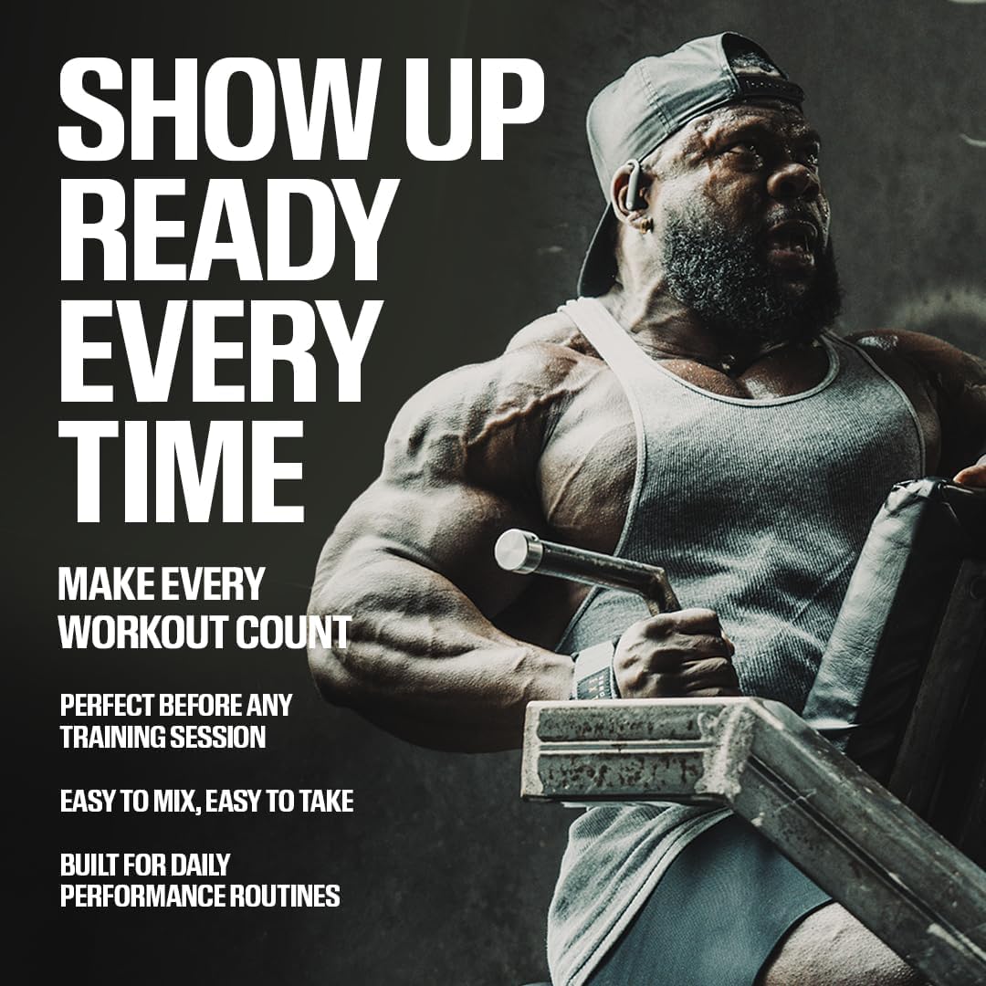 RAW Nutrition - Essential Pre - Chris Bumstead Pre Workout Formula, Sports Nutrition Pre-Workout Powders | Men & Womens Drink, Energy Powder for Working Out (Blue Raspberry) — Amazon image 6