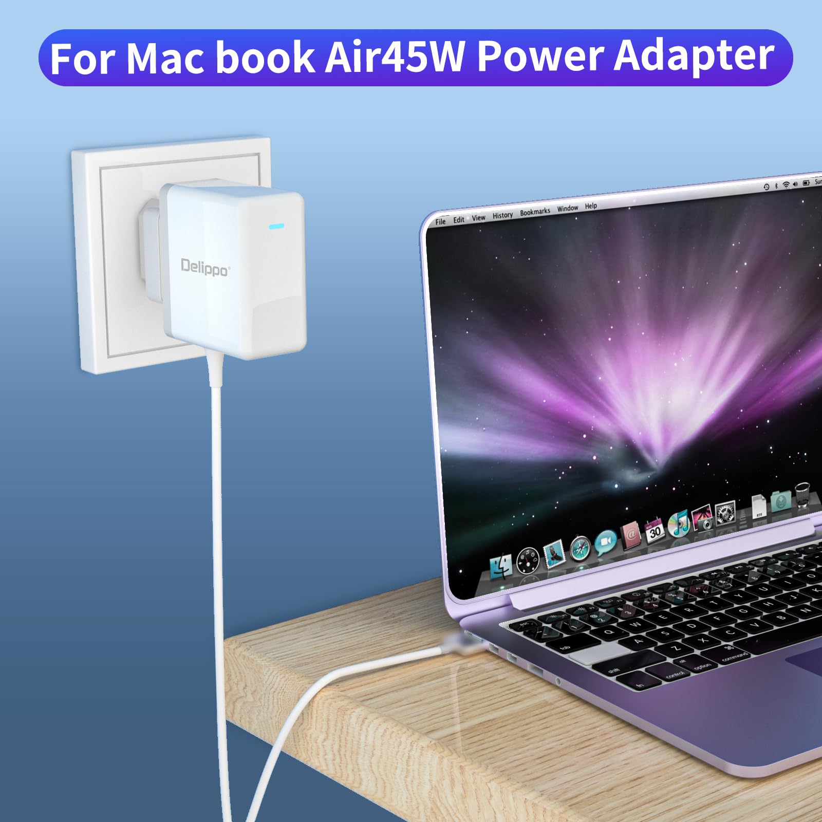 Alimentatore 45W Per MacBook Air - Adattatore L Tip Per Modelli 2010-2012, Caricamento Rapido E Sicuro - Foto 11