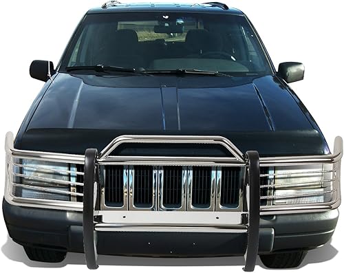 Miniatura 9 de DNA MOTORING GRILL-G-047-SS Parachoques Delantero Cepillo Rejilla Guarda, Plata