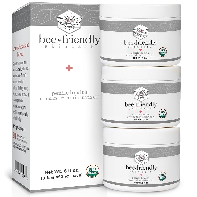 BeeFriendly Creme corporal com azeite de oliva orgânico, cera de abelha, pólen, própolis e vitamina E, Pacote com 3 potes de 60 mL