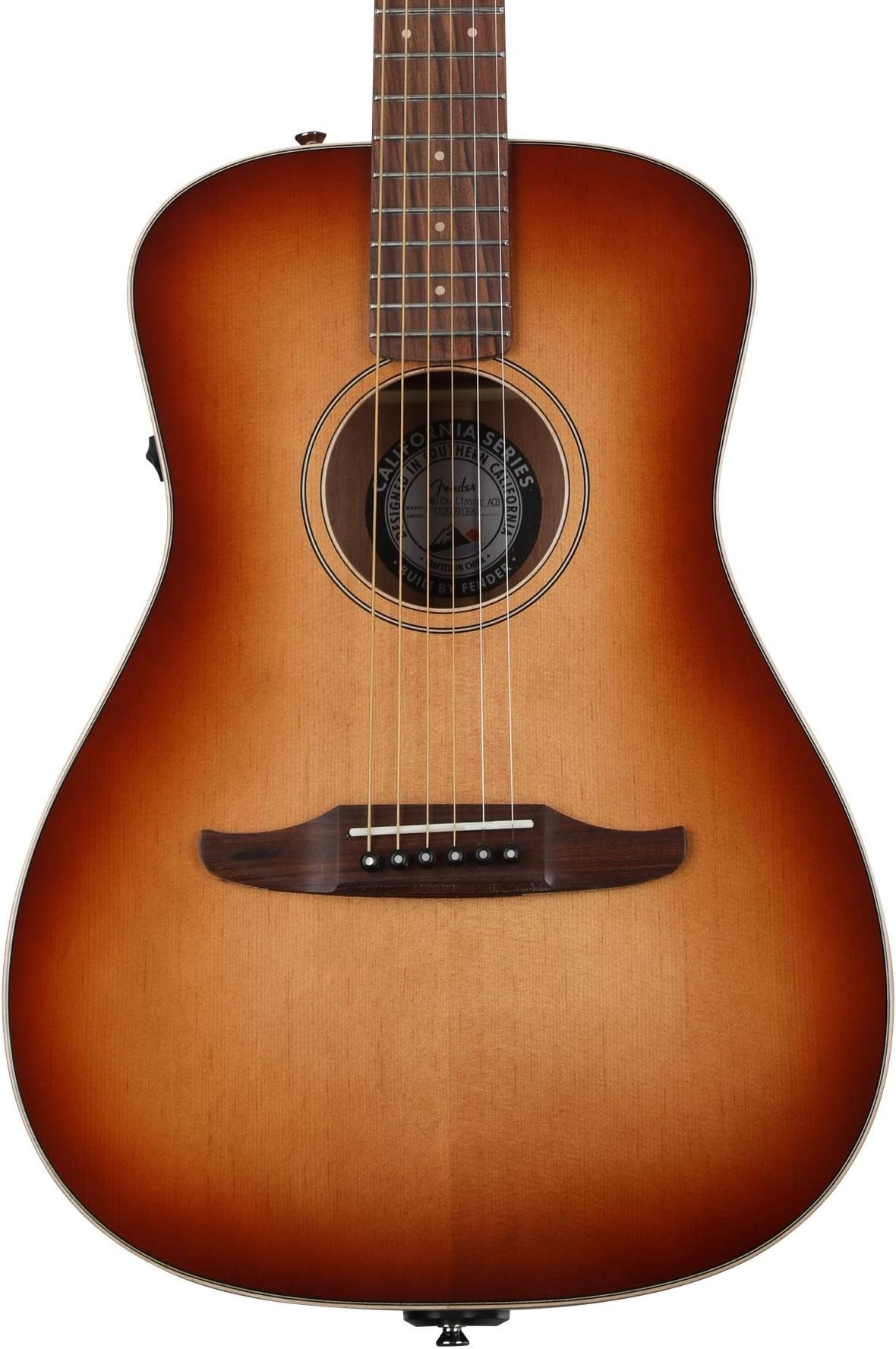 Malibu Classic Acoustic Electric Guitar, Aged Cognac Burst, Pau Ferro Fingerboard, with Gig Bag