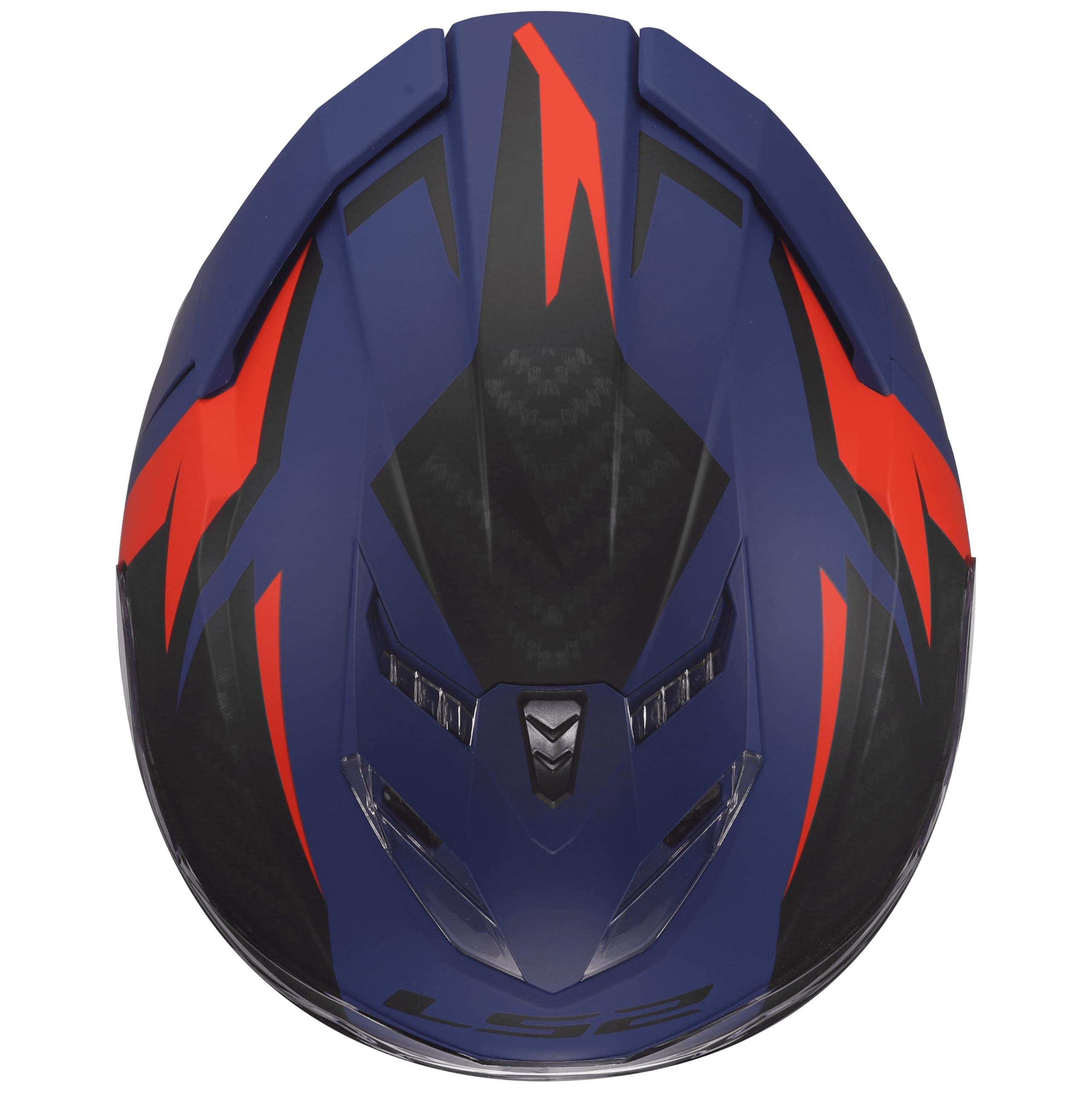 LS2, Integraler Motorradhelm STORM III DYNAMO Blue Red, XXS