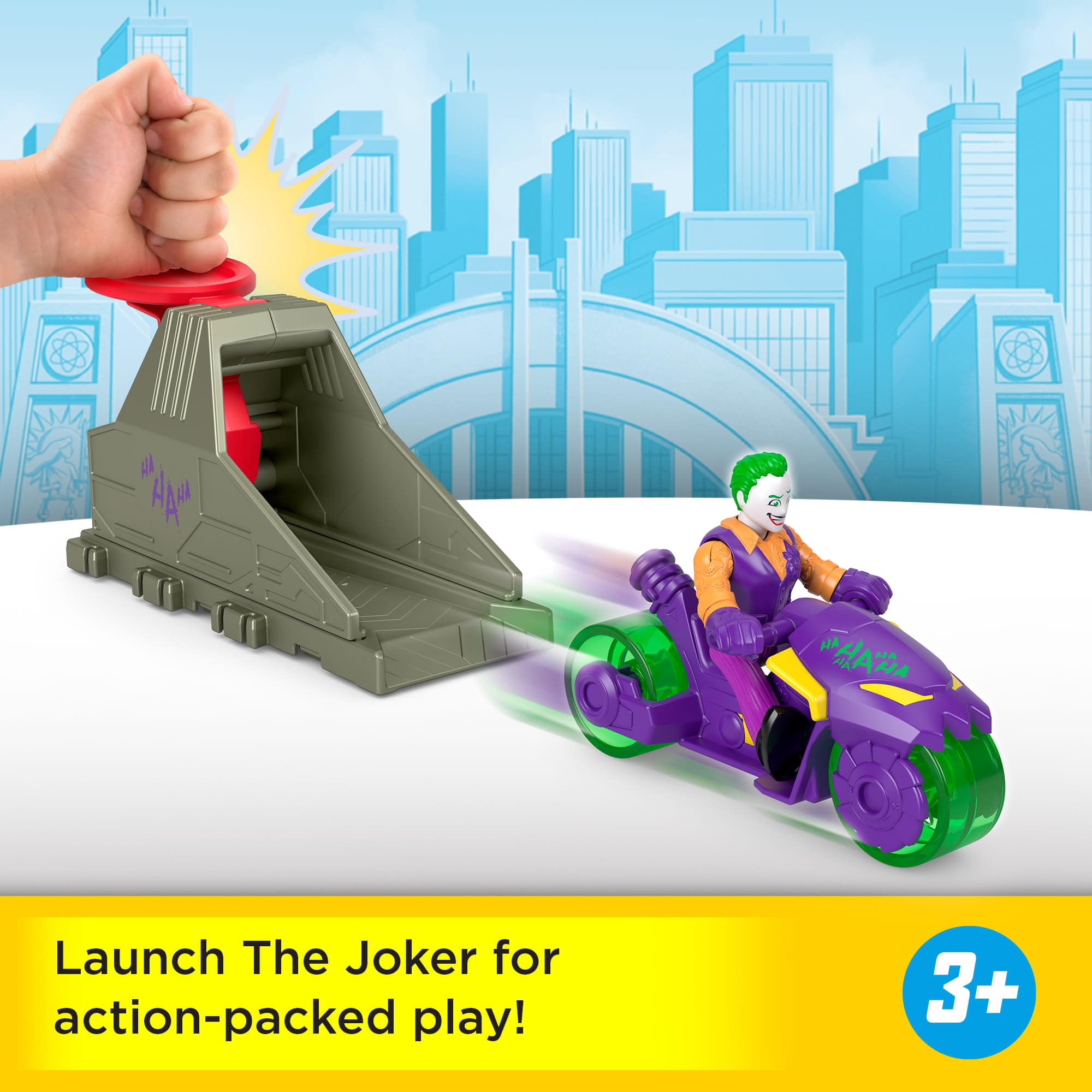 Fisher-Price Imaginext DC Super Friends Launcher Set with 3-inch