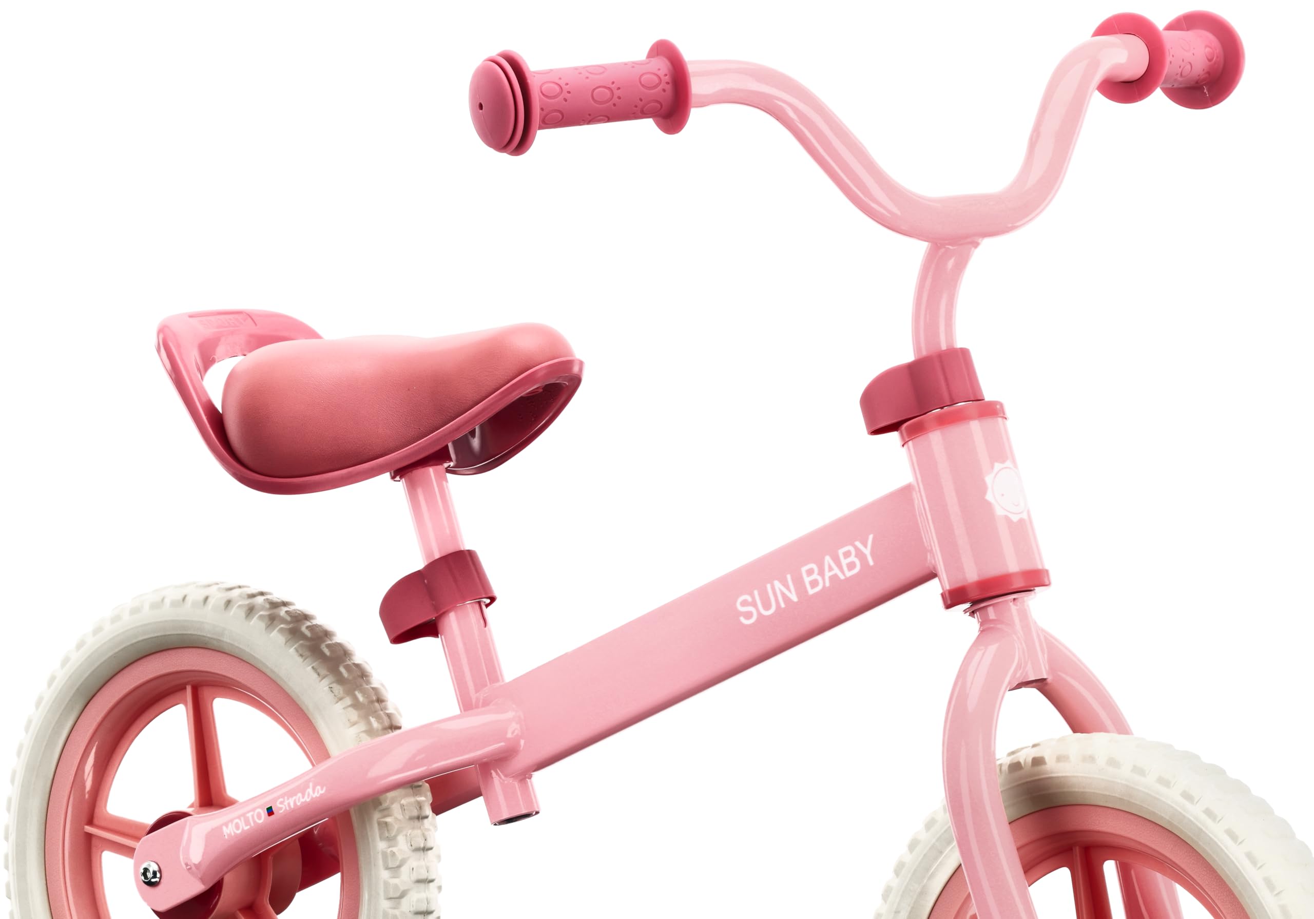 sun baby Molto Strada Bicicleta sin Pedales para Niños 2 Años | máx. 30 kg, Balance Bike, neumáticos de espuma, sillín y manillar ajustables, cuadro de acero