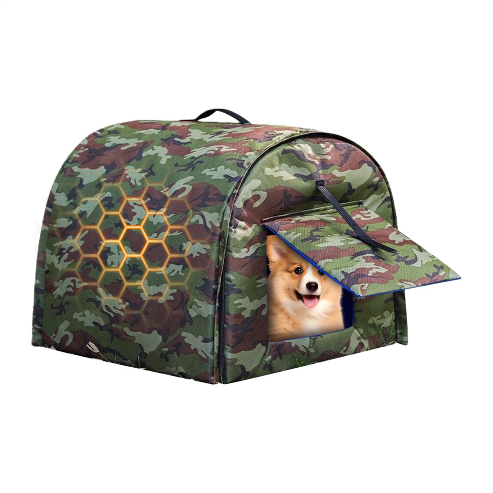Casa para Gatos De Exterior Cama Aislada con Camuflaje