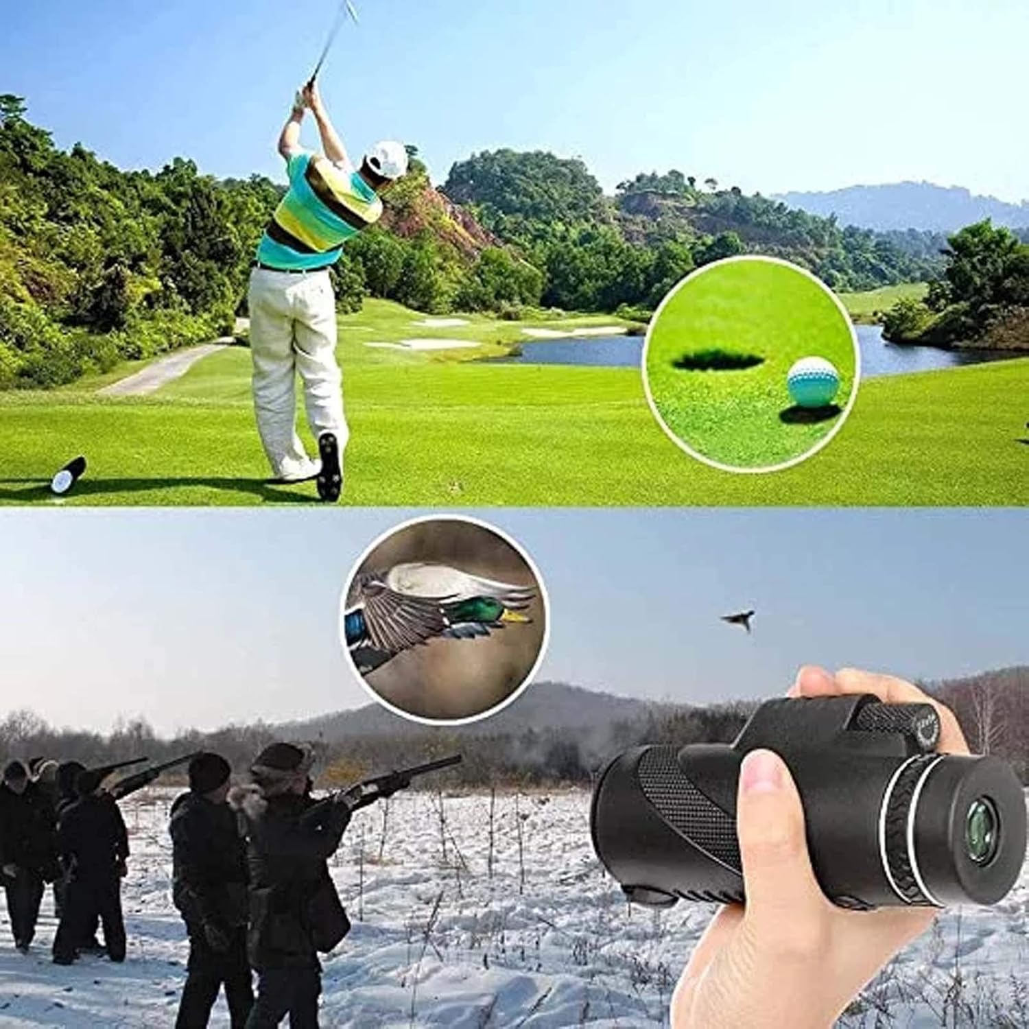 12X72 High Definition Low Light Night Vision Monocular Telescope