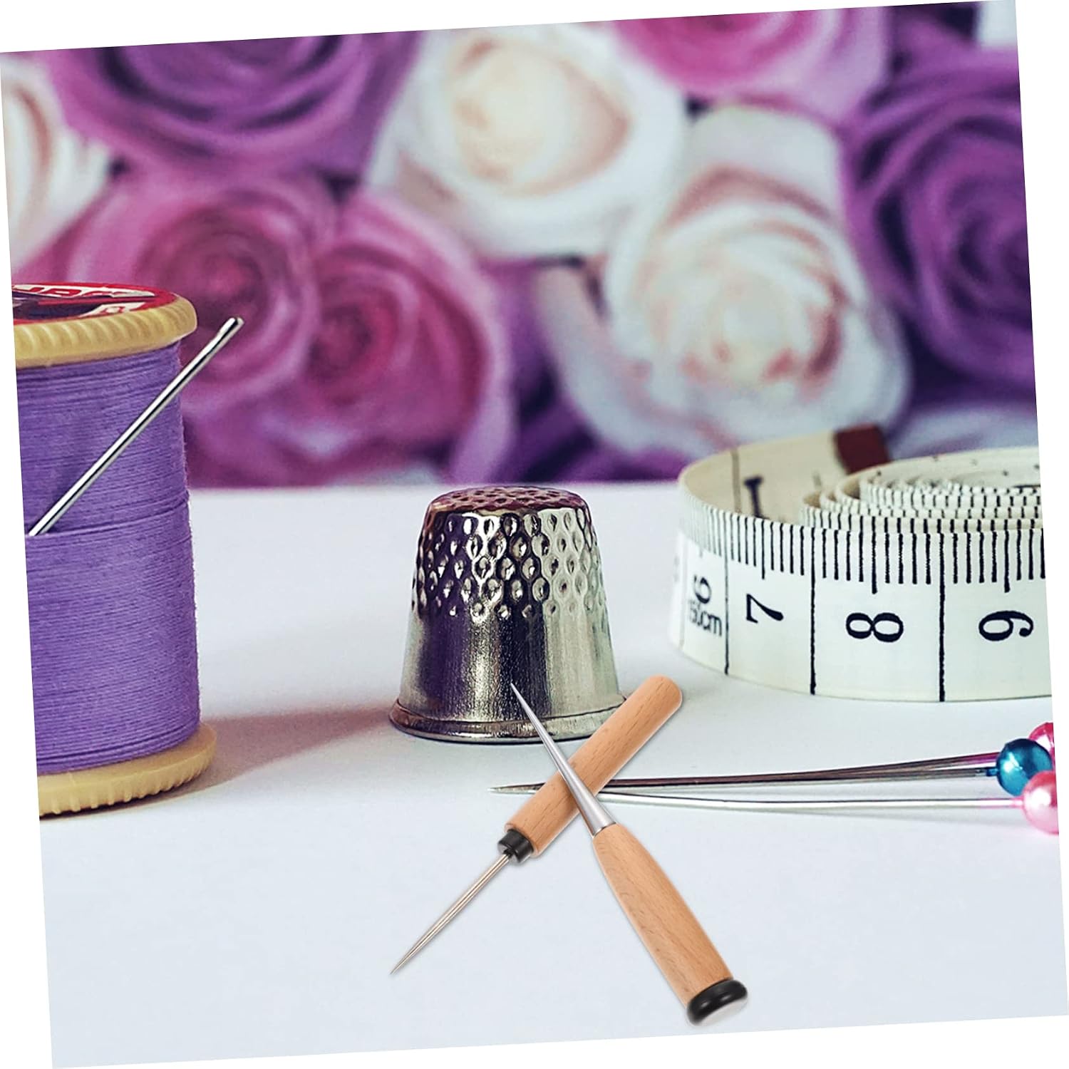 2pcs Handle Awl Sewing Tools for Leather Craft Projects Upholstery and Canvas Repair for Stitching Enthusiasts and