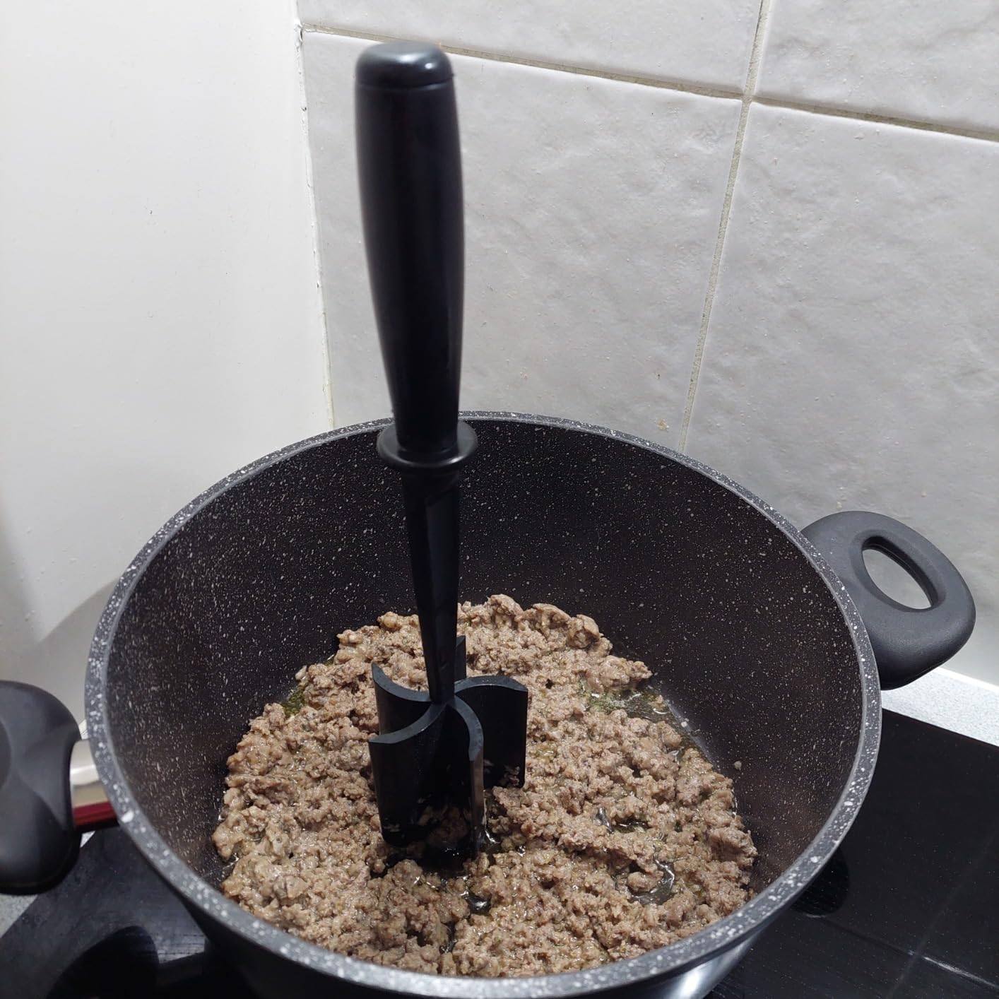 Meat Chopper for Hamburger, Premium Heat Resistant Masher and Smasher