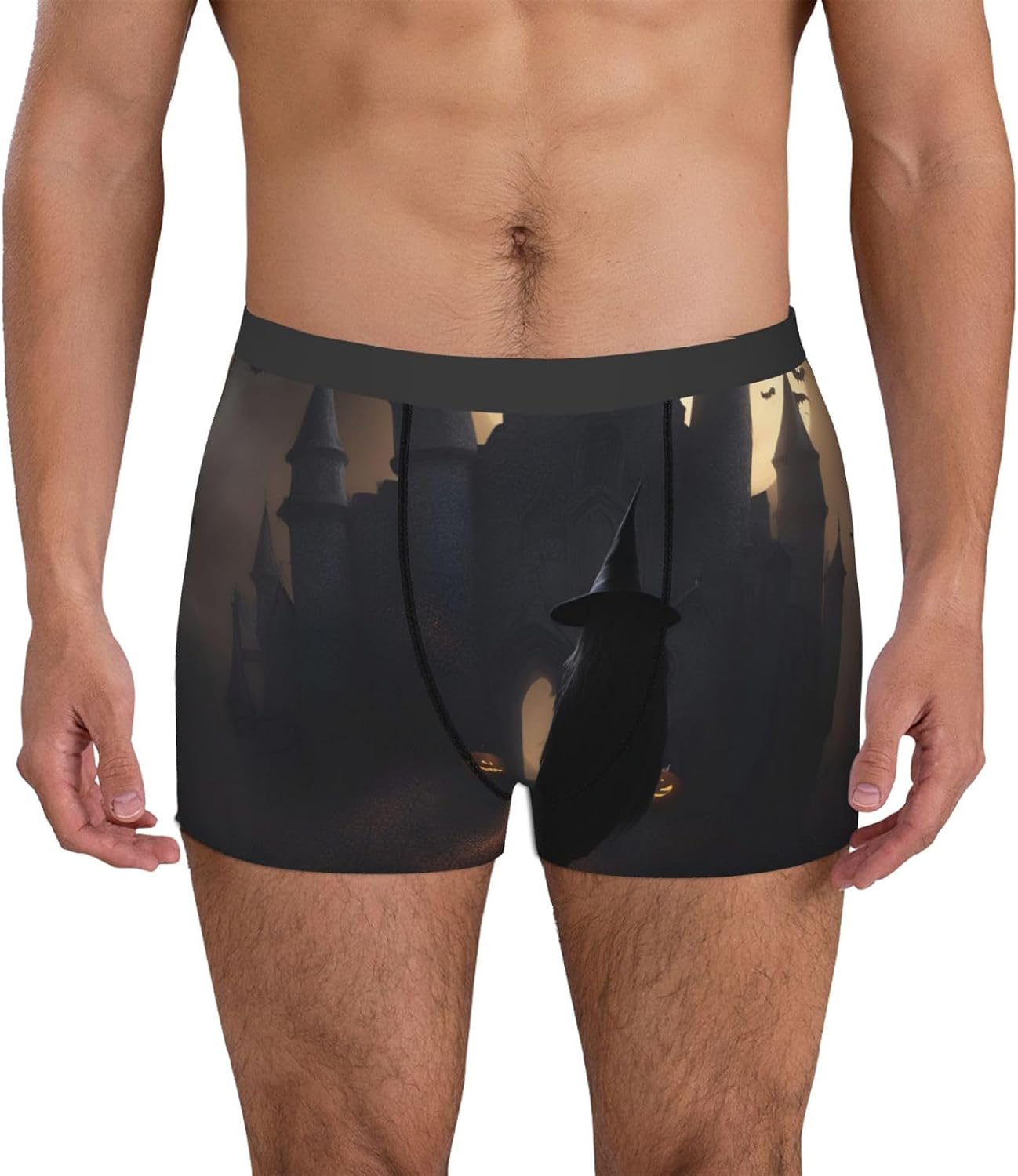 Halloween Goth Print Boxers For Menâ€“full Print Mens Underwear Boxer Briefs,Comfortable Boxers For Men