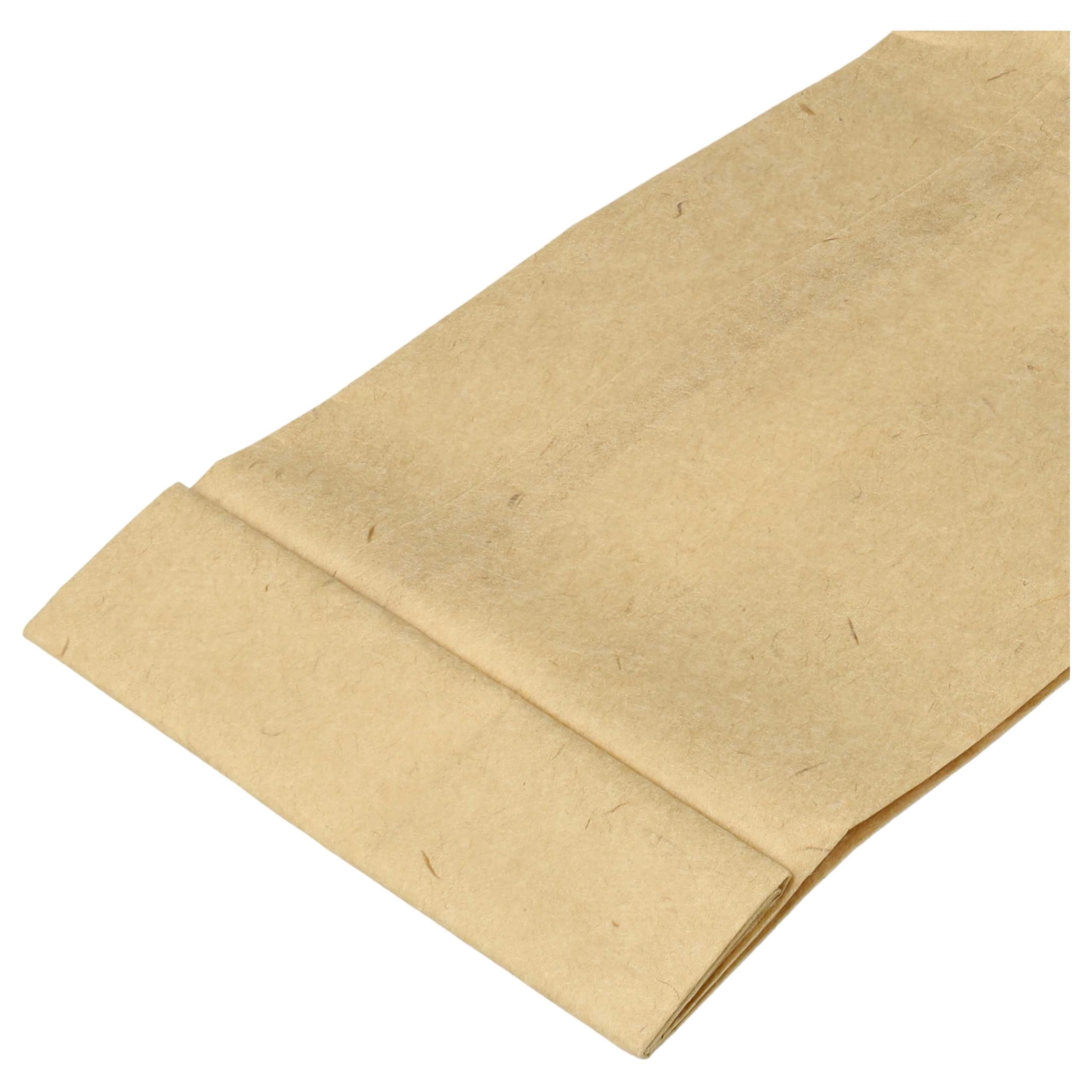 vhbw 20x bolsa compatible con Taski Jet 38, 8502.16, Jet 50 aspiradora - papel de filtro/cartón, 38,5 cm x 10 cm marrón