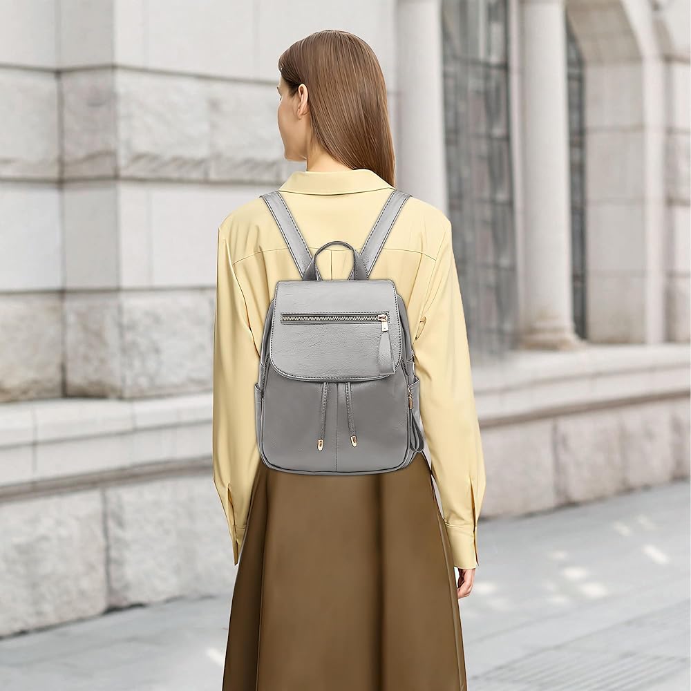 Zaino Donna DEEVORCA Antifurto Vintage - Zainetto Nylon Multitasche, Design Stampato, Per Scuola/Lavoro/Viaggi - Foto 9