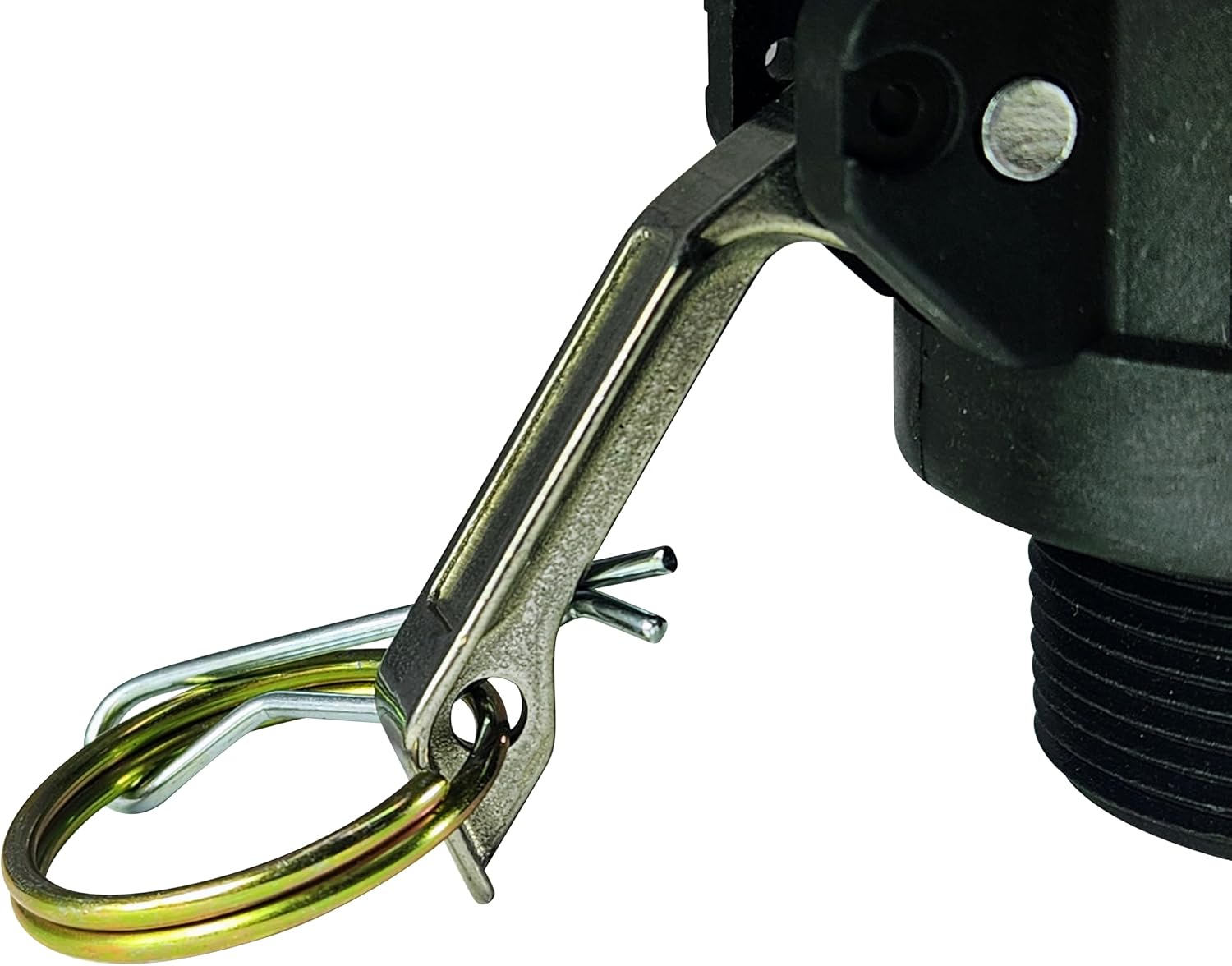 Marine Fitting Type B-150 Camlock, 1.5" NPT Male Threads Pumpout Adapter for Boat Holding Tanks, Black and Gray Water Fluids Transfer