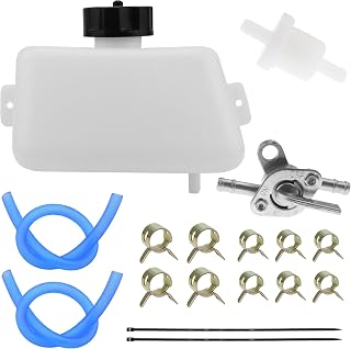PRO BAT Petrol Fuel Tank + Inline Shut Off Valve Petcock + Filter Hose Line for 2 Stroke 43 47cc 49CC Quad ATV Mini Moto Kids Dirt Pit Bike Pocket Rocket Scooter