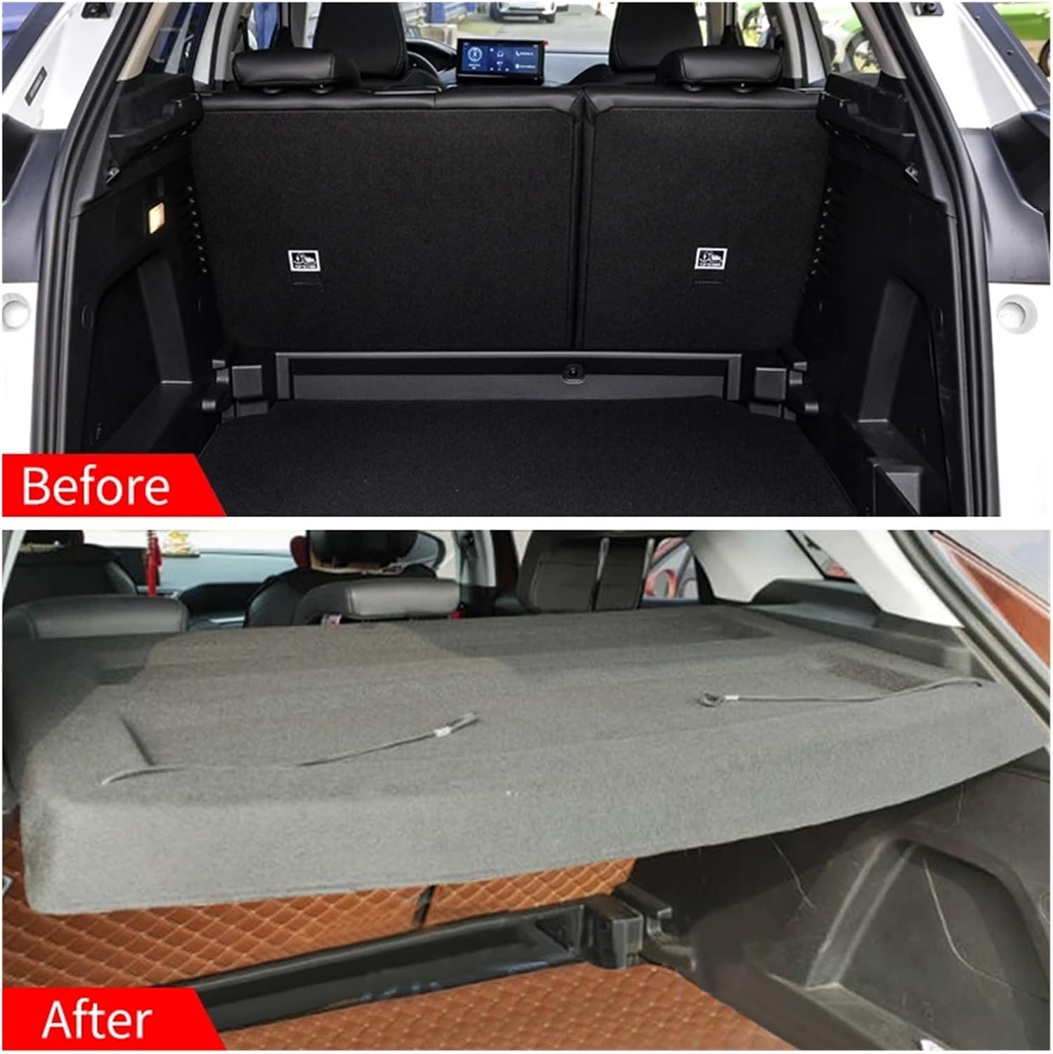 Trunk Cargo Cover Parcel Rack Anti-Peeping Auto Interior Accessories Compatible with Peugeot 4008 Not-Retractable