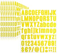 Vista 56 de 500 piezas de 10 hojas de calcomanías de letras, calcomanías de números de buzón de vinilo autoadhesivas impermeables, calcomanías de números