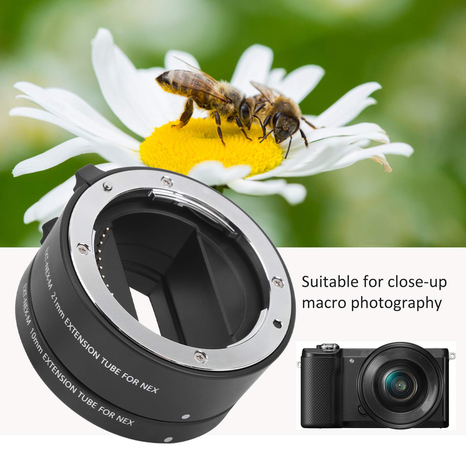 Mcoplus 10 mm 21 mm makro autofokus zbliżenie adapter pierścień do kamery Sony FE/E