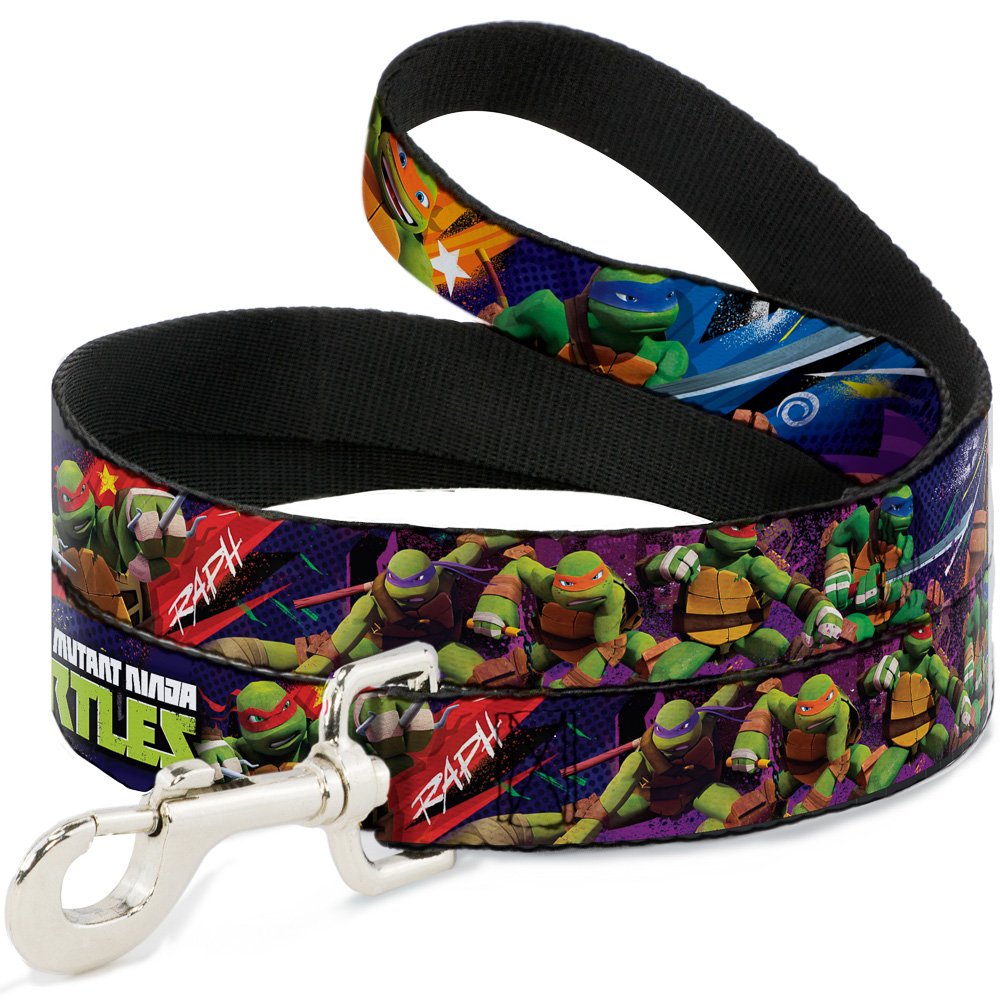 Laisse chien robuste Buckle Down TMNT pour stopper les tractions brutales