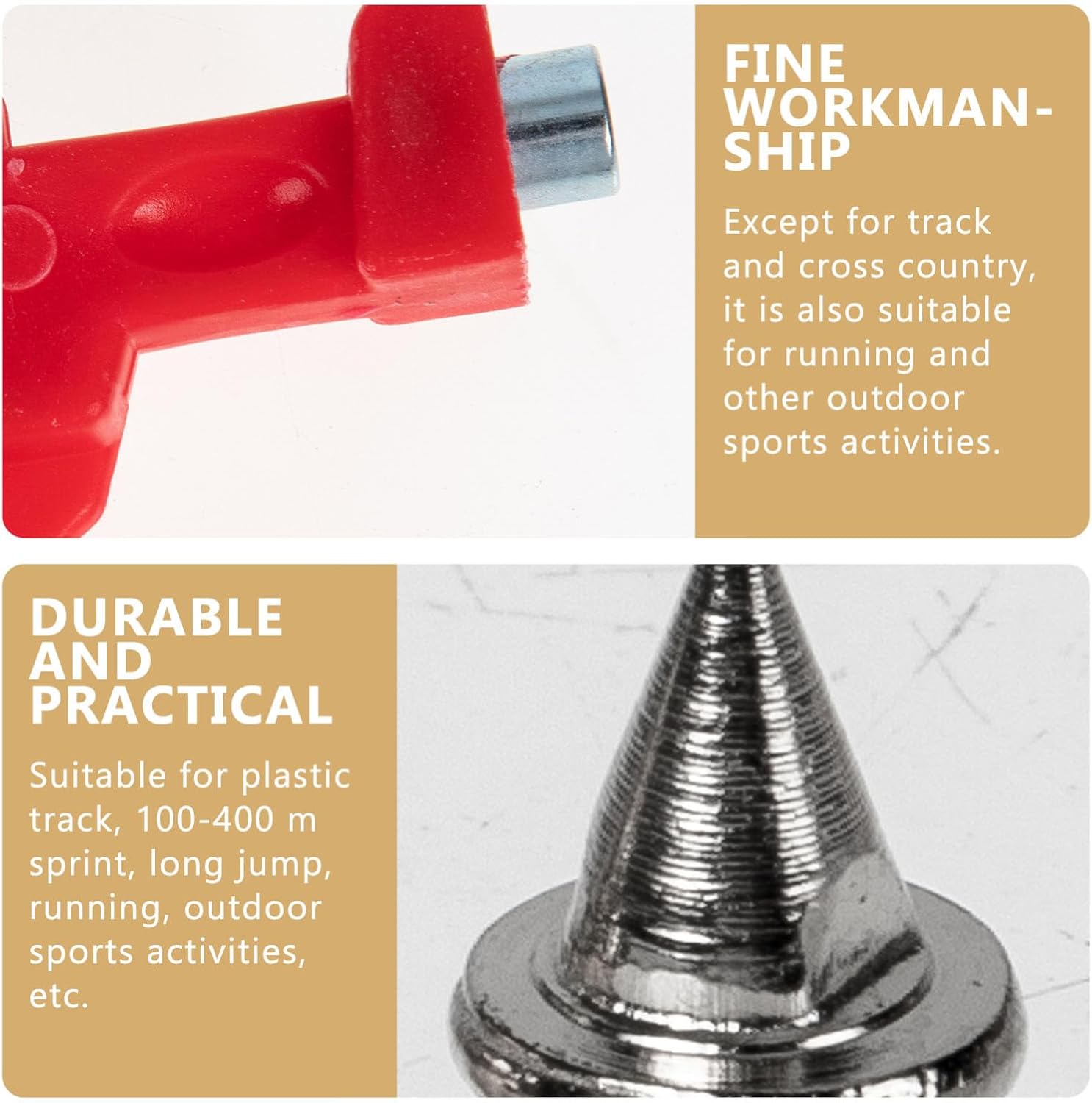 1Set Track Spikes with Wrench Slip Replacement Nails for Running Shoes for Sprinting Long Jump and Outdoor Sports Activities