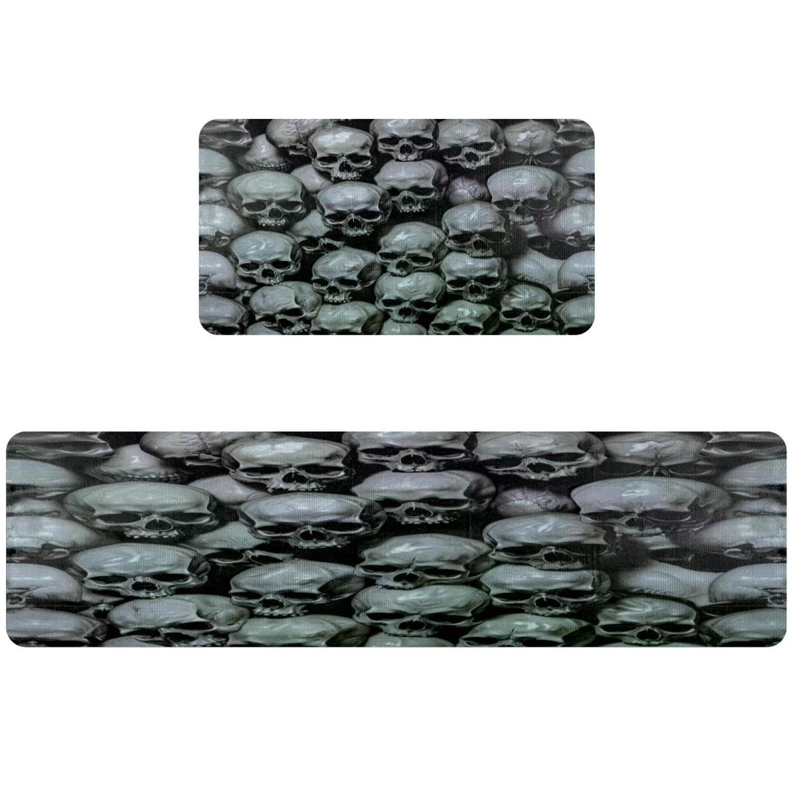 Tapis de cuisine gothique pour couloir et buanderie au style grunge