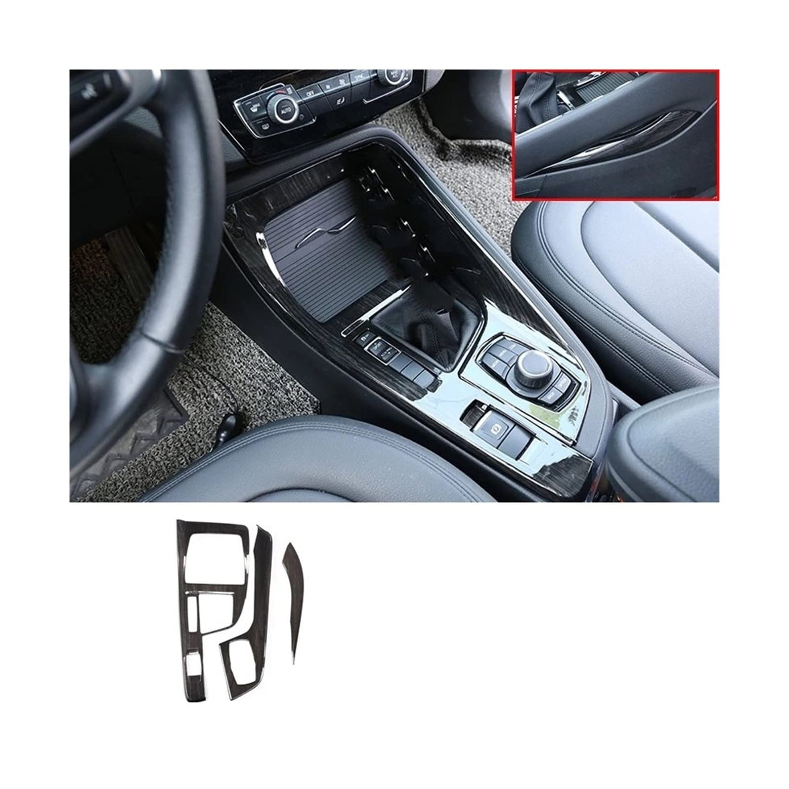Yiwang Cornice Decorativa In ABS Cromato Per Console Centrale BMW X1 F48 (2016-19) E X2 F47 (2018) Guida A Sinistra