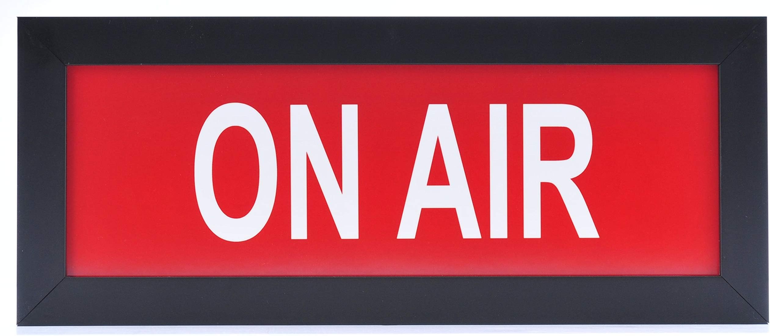 Main Street Framing ON AIR Recording TV Studio LED Illuminated Sign (Red) - Nostalgic Light Box w/Remote
