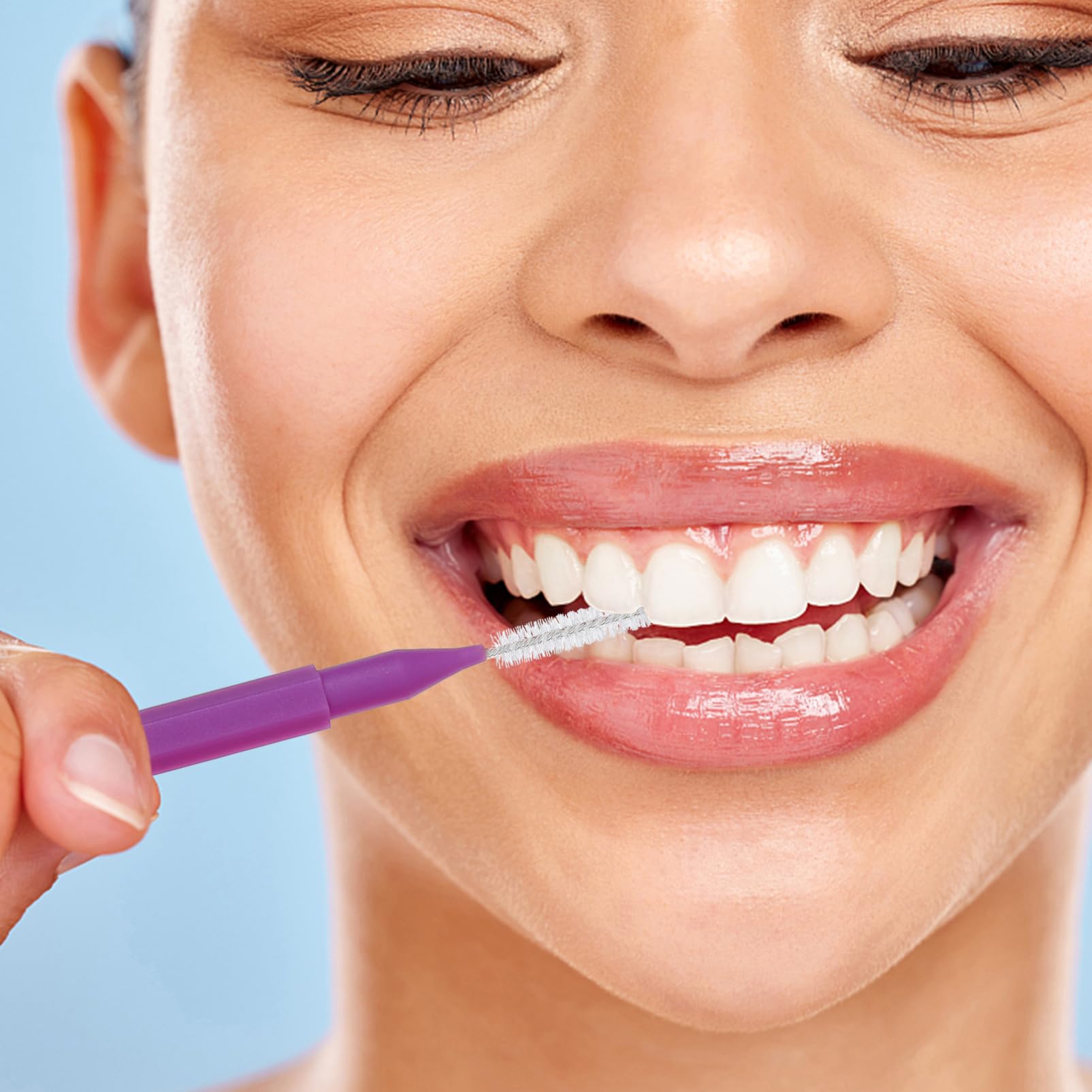 VALICLUD 500stücke Interdentalbürsten Für Zahnzwischenräume Ergonomische Zahnreinigung Für Brackets Für Effiziente Mundhygiene Geeignet Für Altersgruppen Farben
