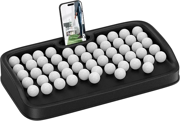 Asyxstar Golf Ball Tray for Practice Mat for Indoor and Outdoor Training Golf Balls Holder