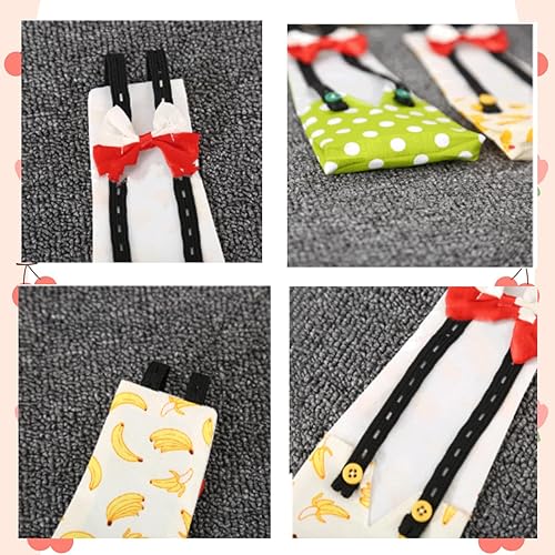 Vista 35 de MANON ROSA Pañales de pollo, gallinas bantam, juego de 6 piezas reutilizables con corbatín, pañales para aves de corral, lavables, impermeables