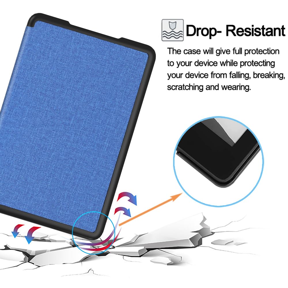 TOKILO Case For 7" EReader 12th Generation 2024 Released, Ultra Slim Soft PU Shell & TPU Back Cover Auto-Wake/Sleep, Not For IPad 6.8" EReader (11th Generation-2021) (A1-Green