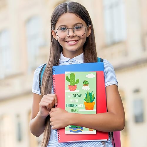 Miniatura 5 de We Grow When Things are Hard - Juego de notas adhesivas de 550 hojas, lindo cactus con forma de cactus, pestañas divisoras de plantas, paquete de