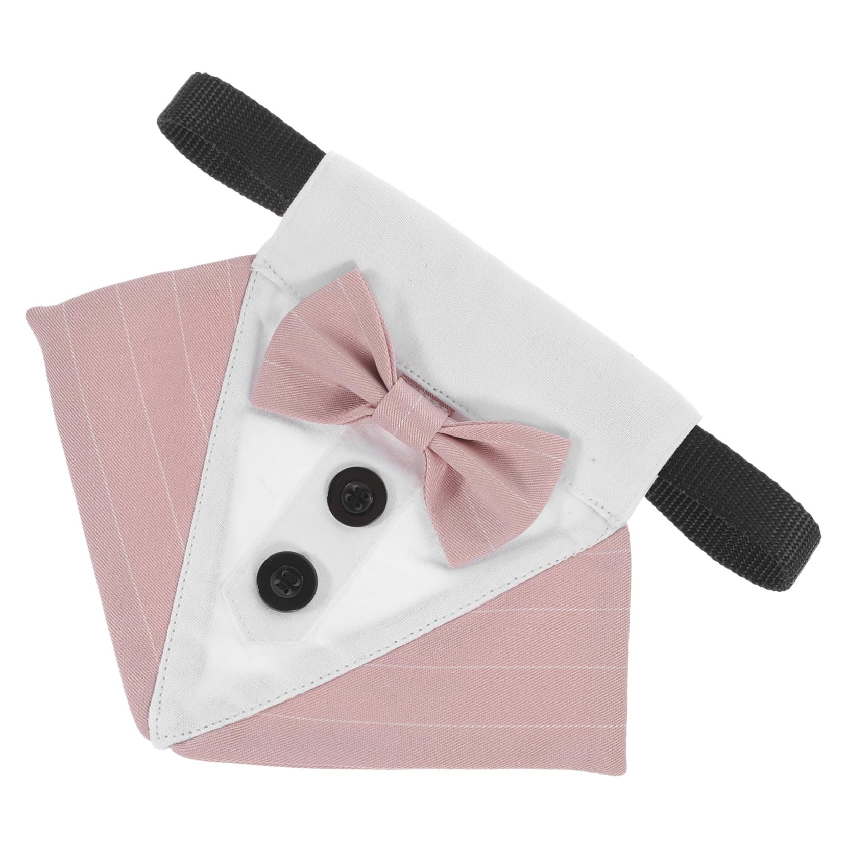 VICASKY 4 Stück Verstellbares Hundebandana mit Schleife Kühlendes Pet Cool Bib aus Polyester Modisches Hundehalstuch für Partys und Festliche Anlässe Komfortabel und Dekorativ S Rosa