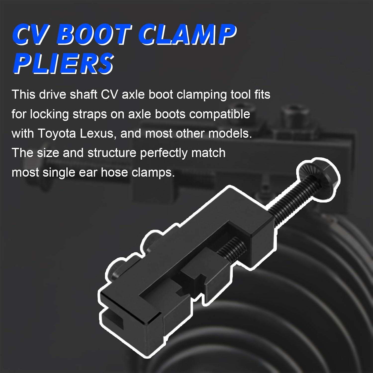 CV Axle Boot Clamp Tool - Drive Shaft Clamping Pliers for Toyota/Lexus - 09521-24010