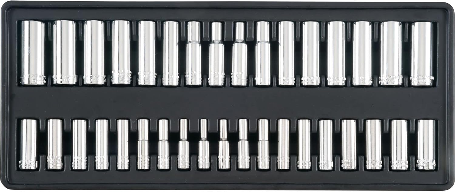 Craftsman Mechanic Tool Set, 215 Piece, Hand Box Set in Metal, 3 Drawers, Red (CMMT45303) - 