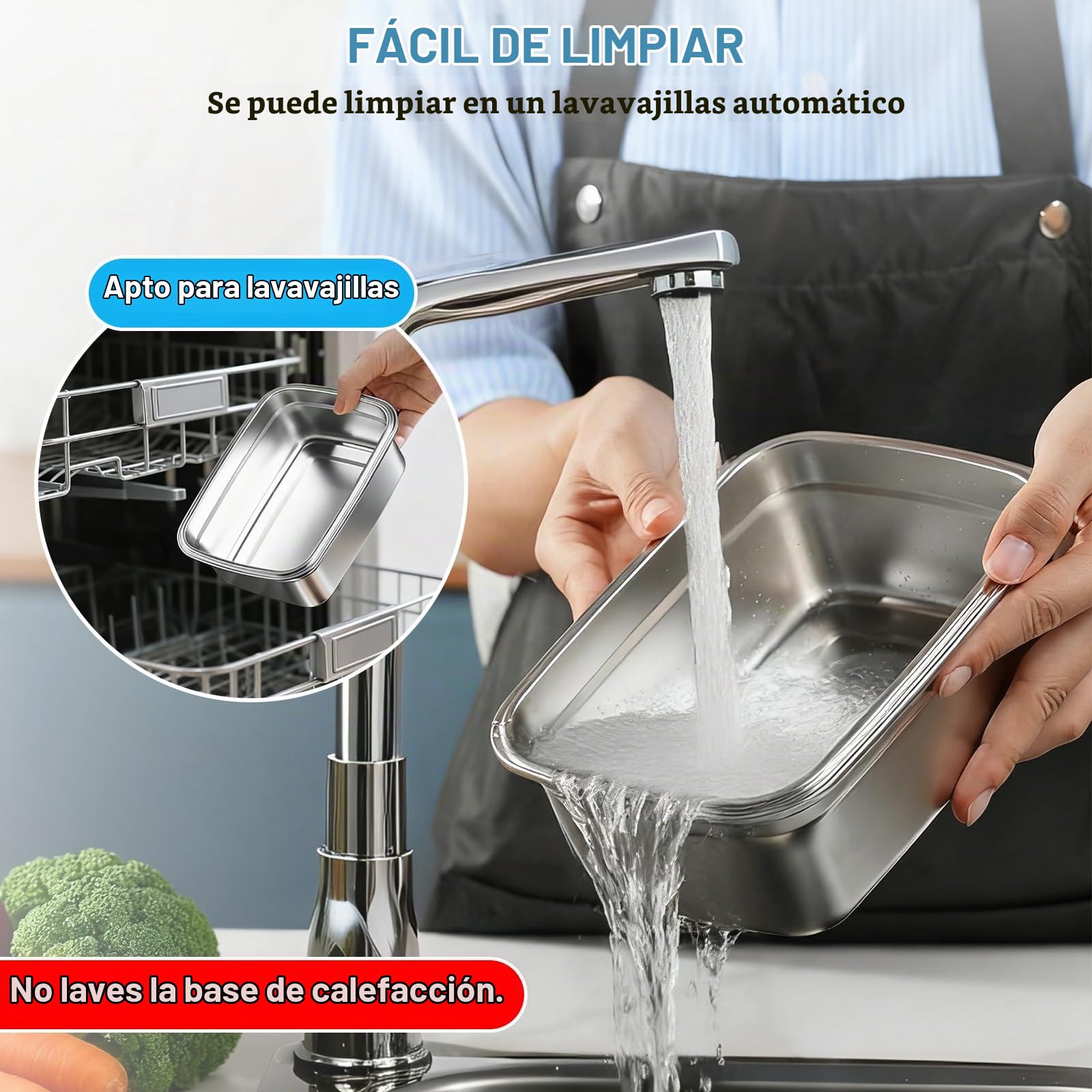 Lonchera eléctrica inalámbrica con temporizador y calefacción ajustable | calentador de alimentos portátil de acero inoxidable, fiambreras con calefacción con bolsa aislada para camión, coche