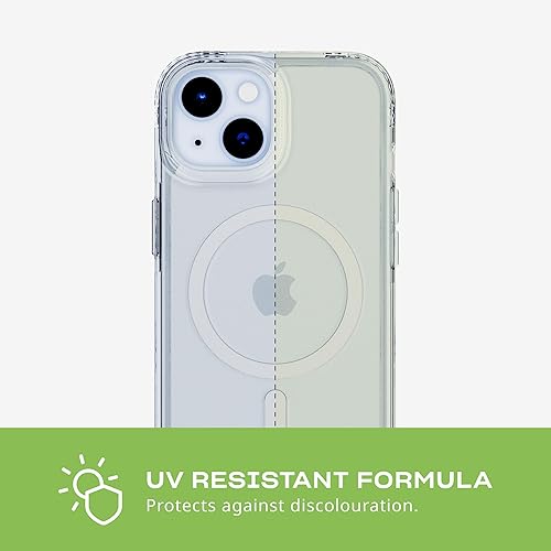 Miniatura 8 de Tech 21 Evo - Funda transparente para iPhone 16e y 15, compatible con MagSafe, funda de protección contra impactos, transparente