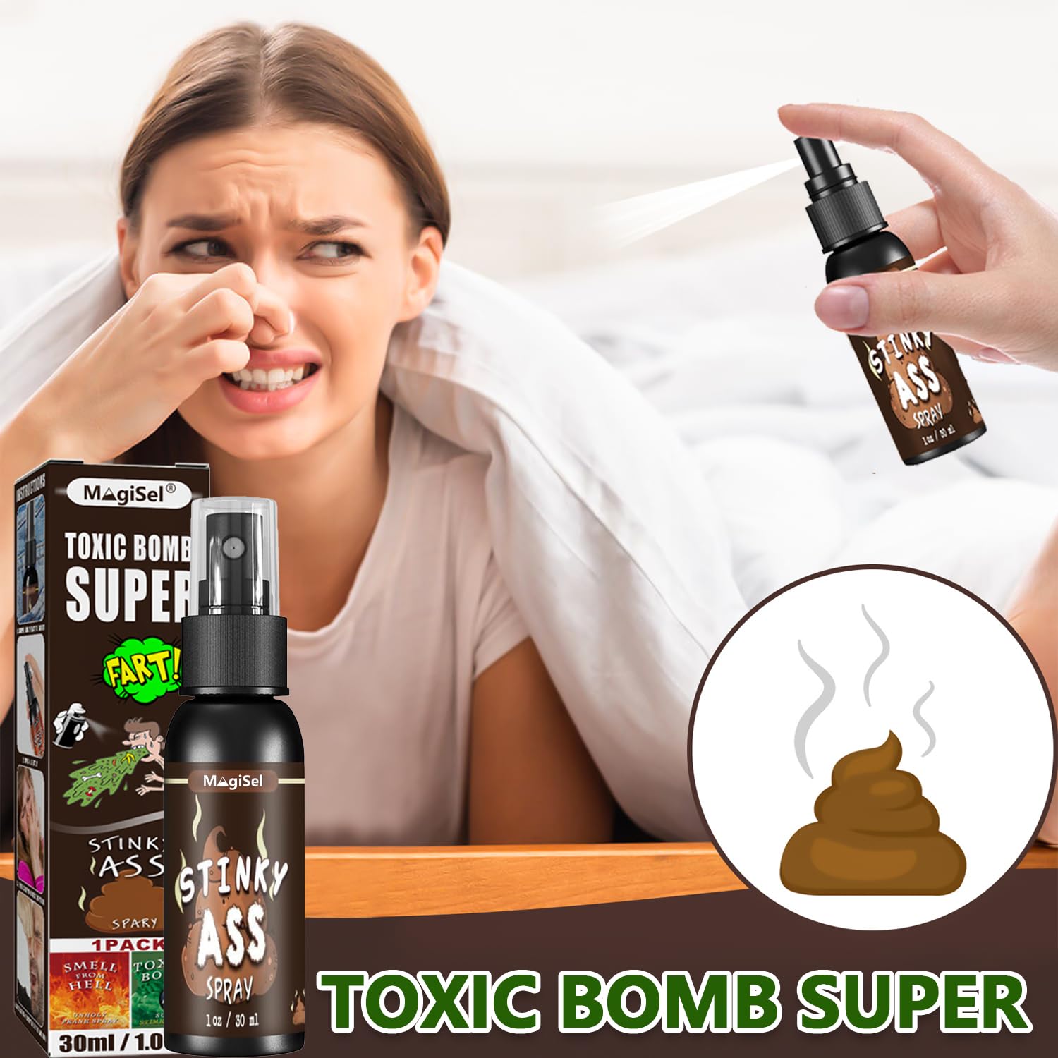 Scoreggia Liquido,Spray Puzzolente Liquido,Liquido Farta Spray,Farta Puzzolente Spray,Liquido Scoreggia Odore,Spray Scoreggia Liquido,Che Odora Puzzolente,Roba di Cacca Scherzosa Non Tossica,Bomba