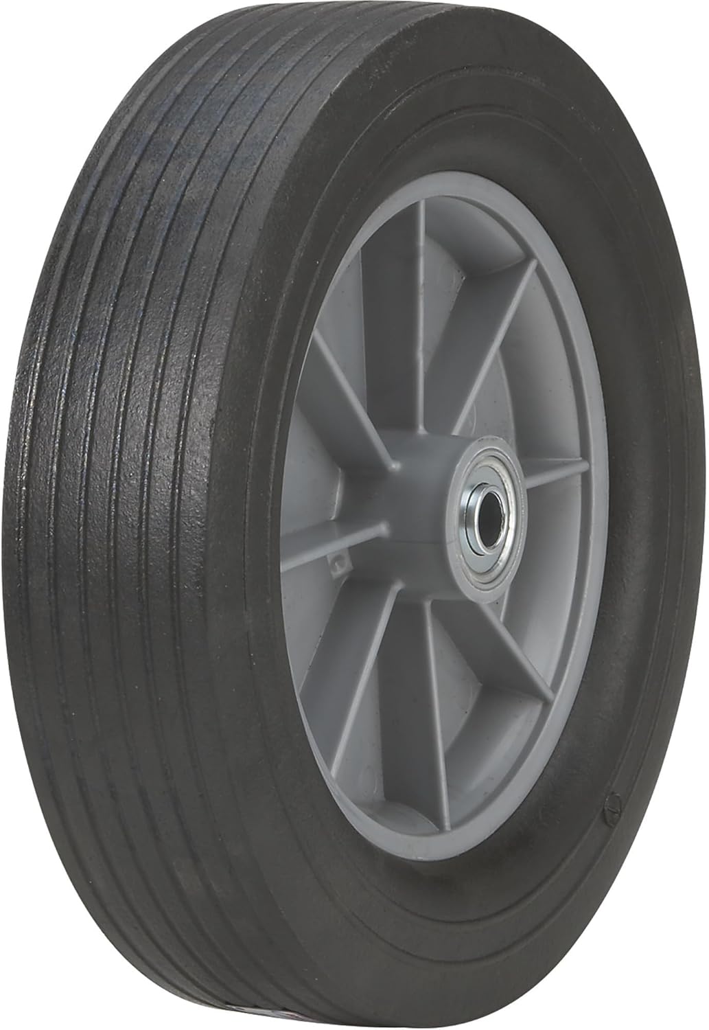 Martin Flat-Free Solid Rubber Tire and Poly Wheel - 12 x 3.00 Tire, Model Number ZP121RT-341