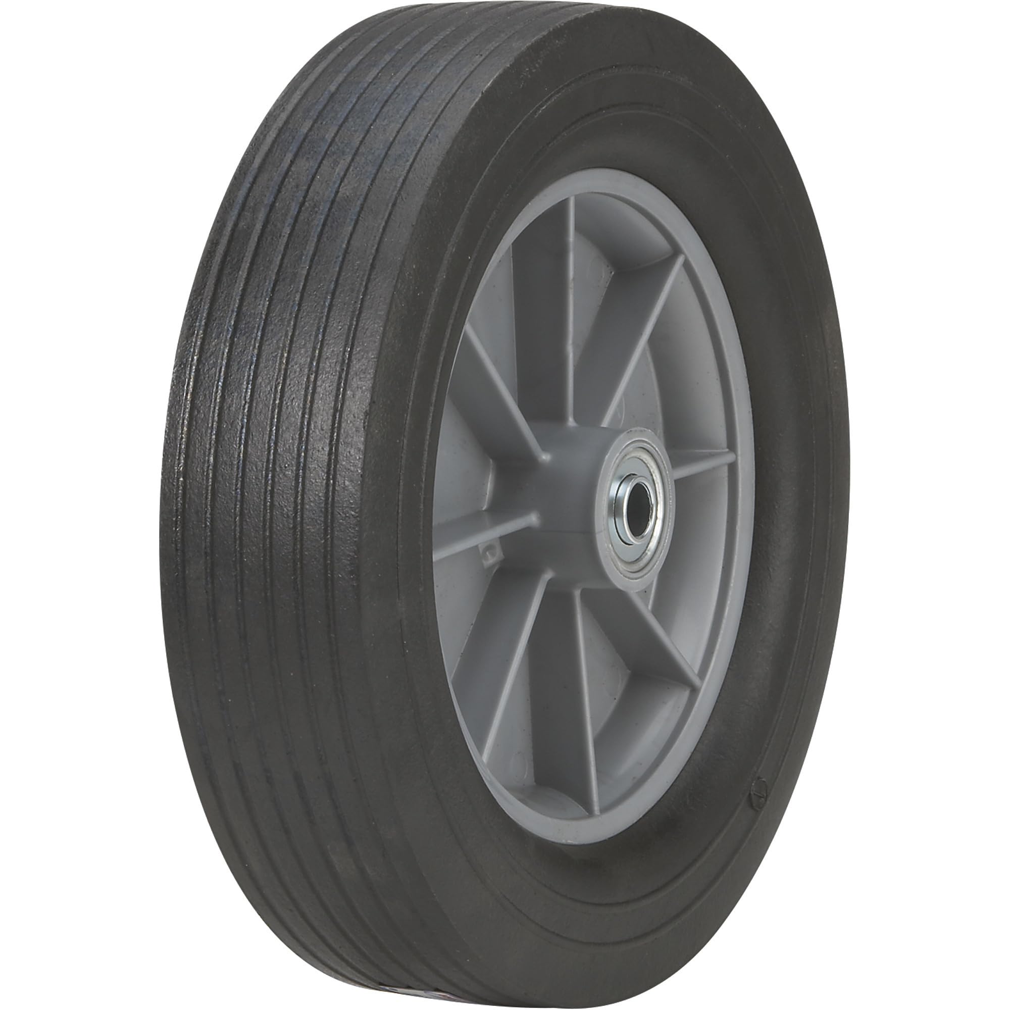 Martin Flat-Free Solid Rubber Tire and Poly Wheel - 12 x 3.00 Tire, Model Number ZP121RT-341