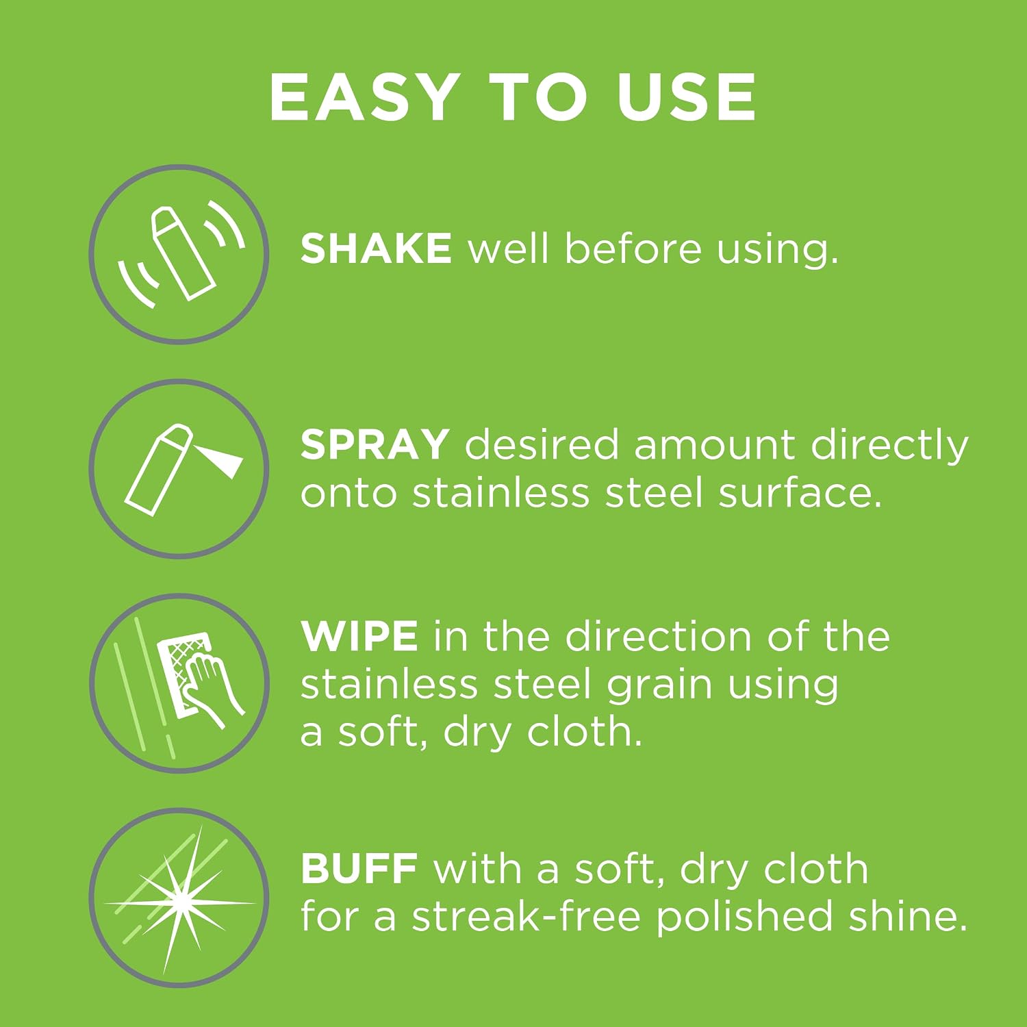Affresh Stainless Steel Cleaning Spray, 2 Pack, Restores a Streak-Free Polished Shine