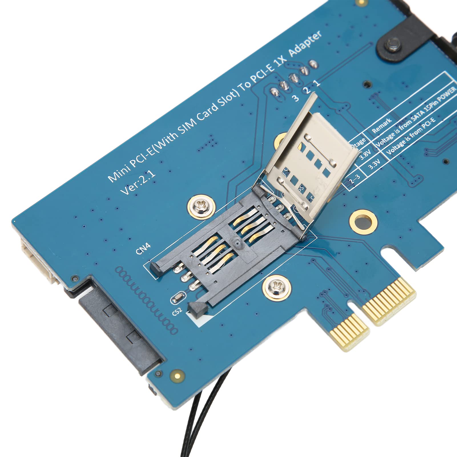 Yosoo Health Gear Mini PCIE Adapter, 4Pin Power Interface
