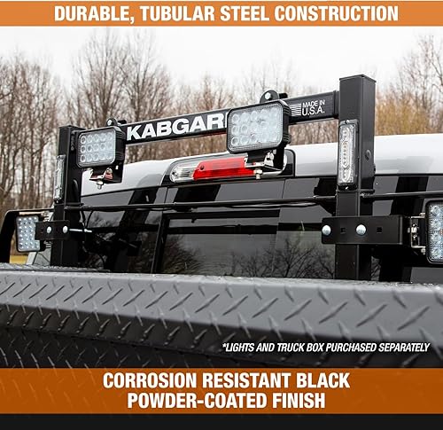 Miniatura 9 de Buyers Products 851255 - Estante de acero resistente Kabgard  de 69 pulgadas para camioneta, color negro, popular entre los camiones Ford, Chevy y