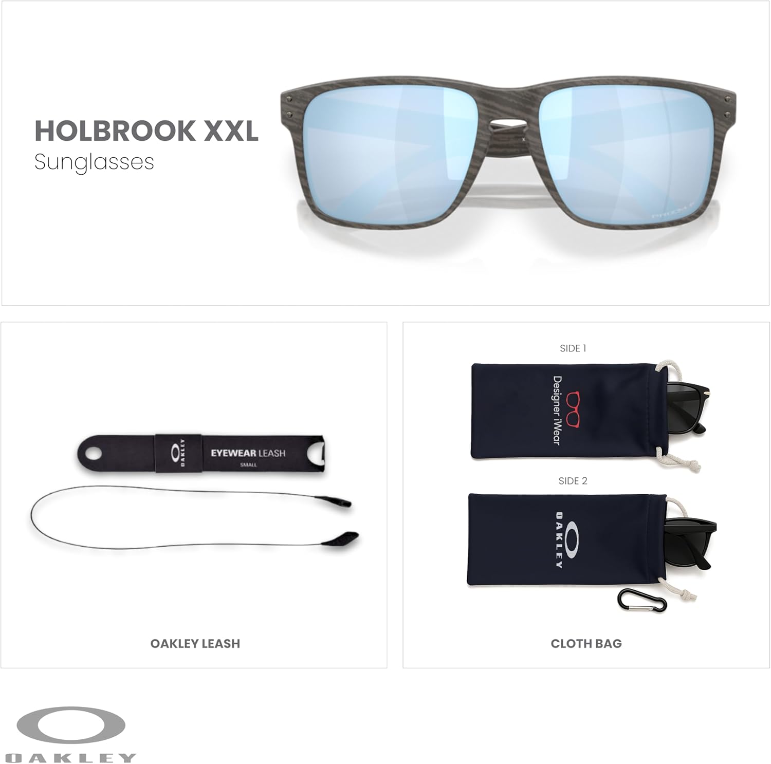 Oakley OO9487 Holbrook Xxl Rectangle Sunglasses For Men For Women + BUNDLE With Designer iWear Complimentary Eyewear Kit