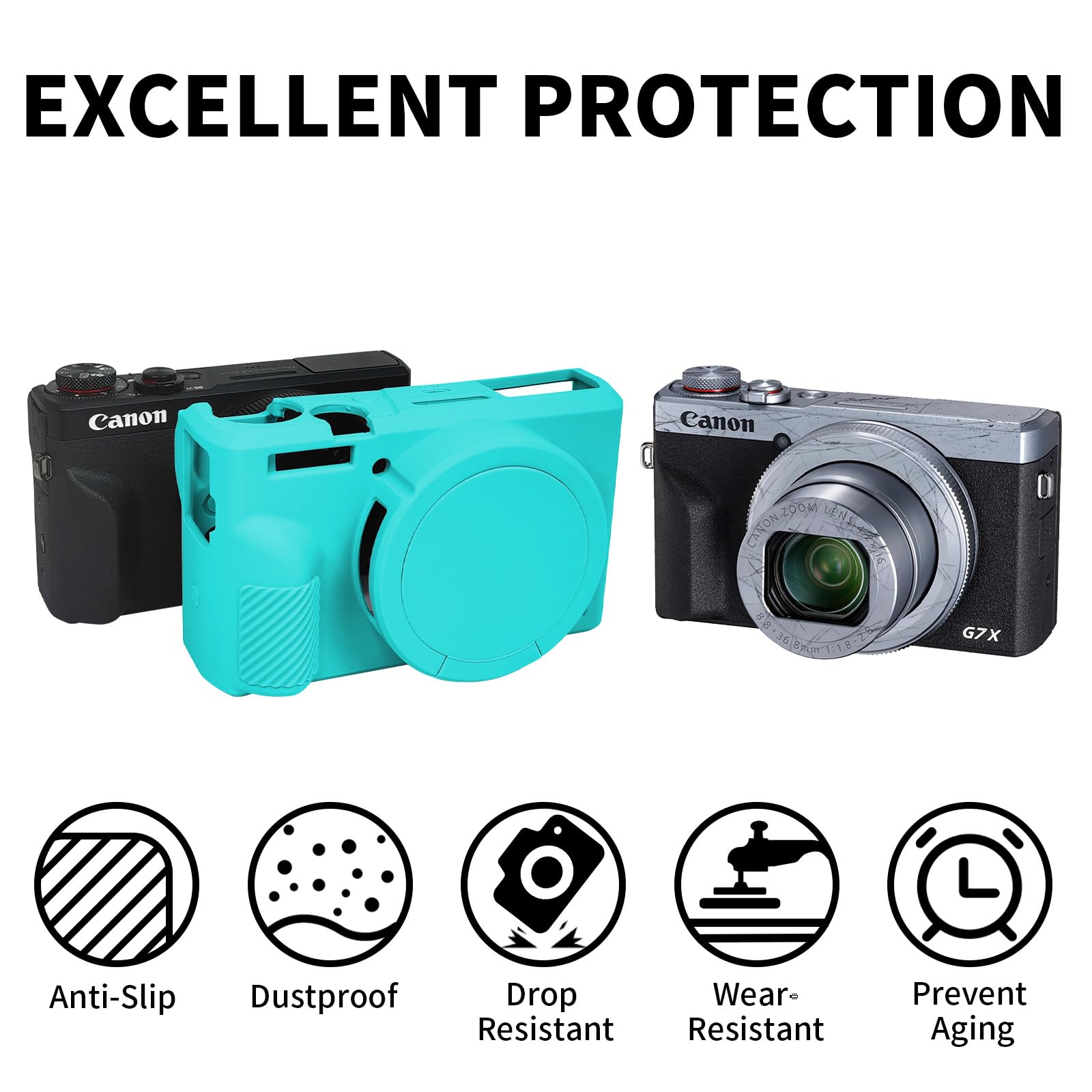 Amazon.com : G7X Mark III Case, Soft Silicone Protective Case