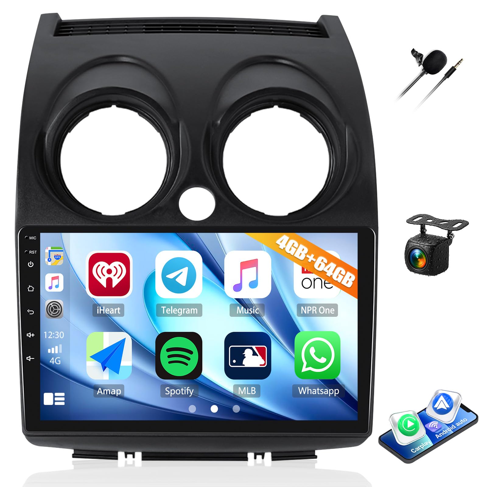 Amazon.com: 4G+64G Car Radio for Nissan Rogue 2008-2013 with