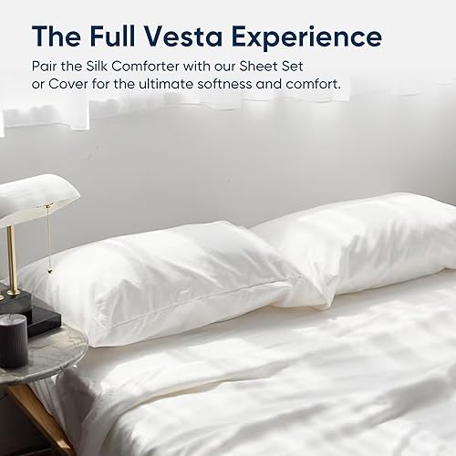 Miniatura 10 de Vesta Juego de sábanas de 100 % bambú de alta calidad, más suave que la seda, enfriamiento de superbambú para personas que duermen con calor,
