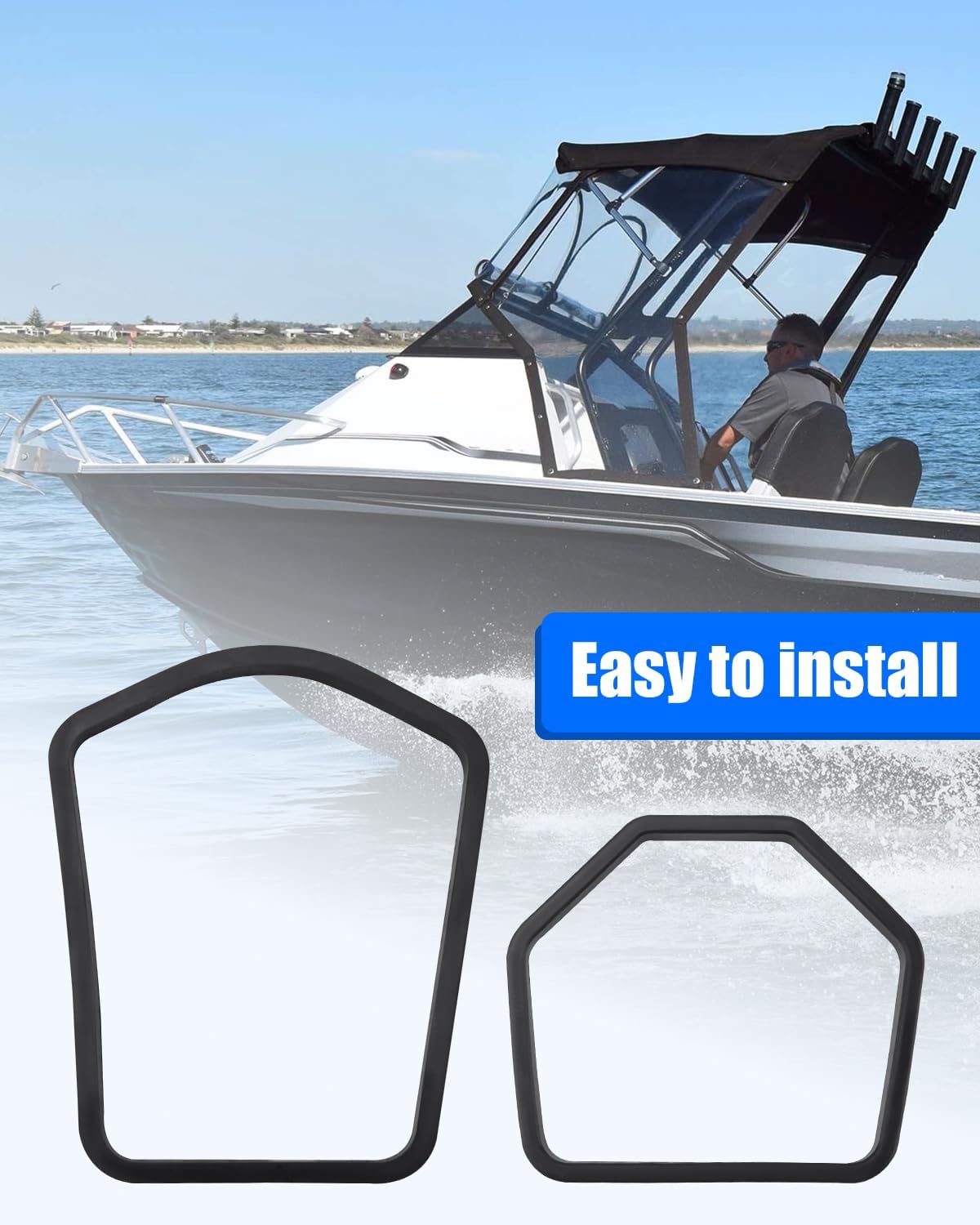 320961 Upper & Lower Exhaust Seal Kit Fit for Johnson Evinrude 75-300 HP Outboards Replace 320936, Gearcase & Exhaust Housing Seals