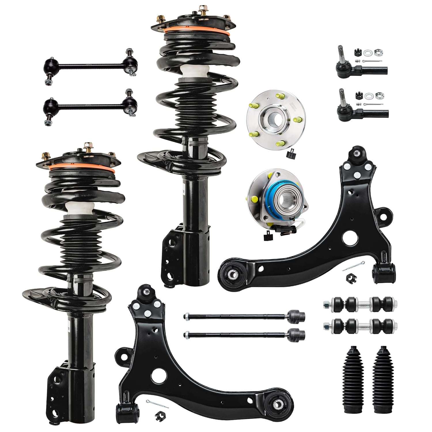 Detroit Axle - 16pc Front End Suspension Kit for Chevy Impala Monte Carlo