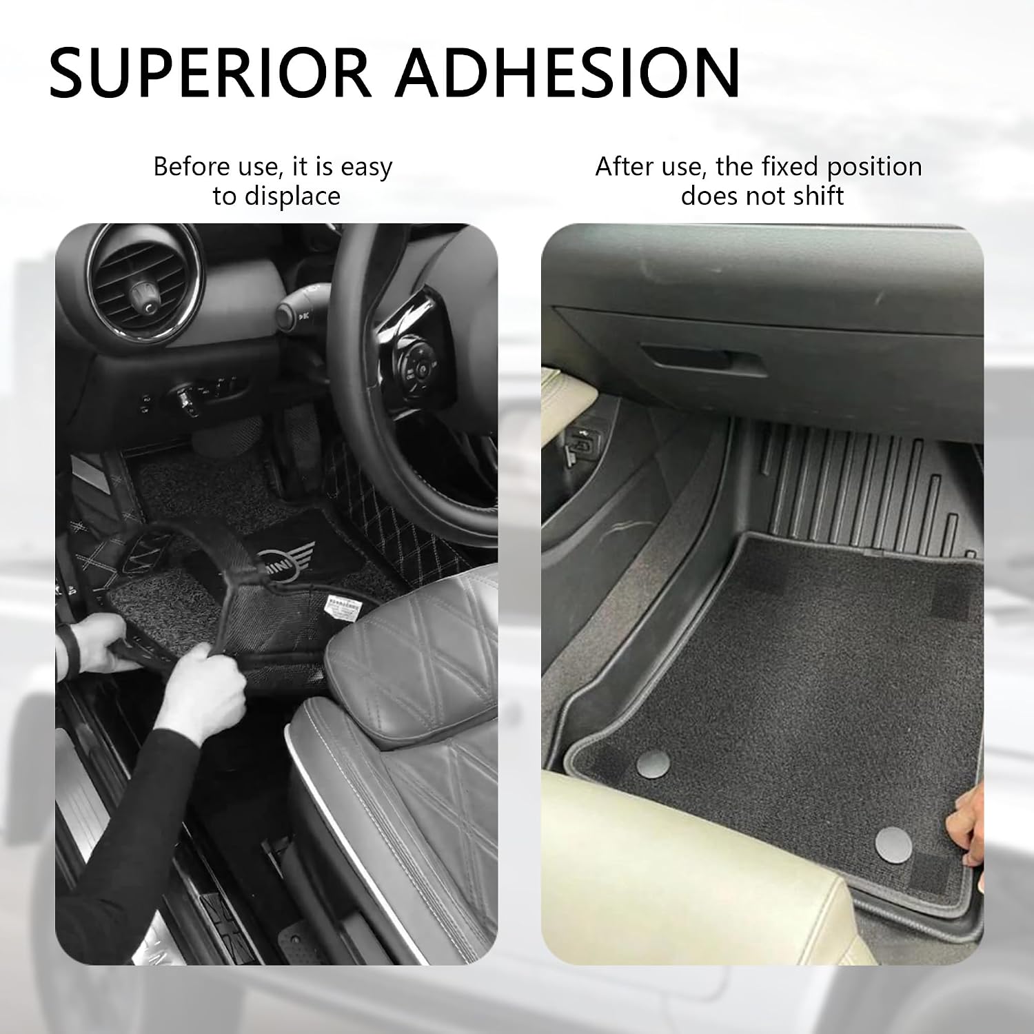 20PCS Car Floor Mat Retainer for Automotive Carpet,Super-Adhesive Hidden Car Mat Clips Keep Car Mats from Sliding,Universal Anti Skid Mat for Truck Mats,Car Seat Cushion (20PCS)